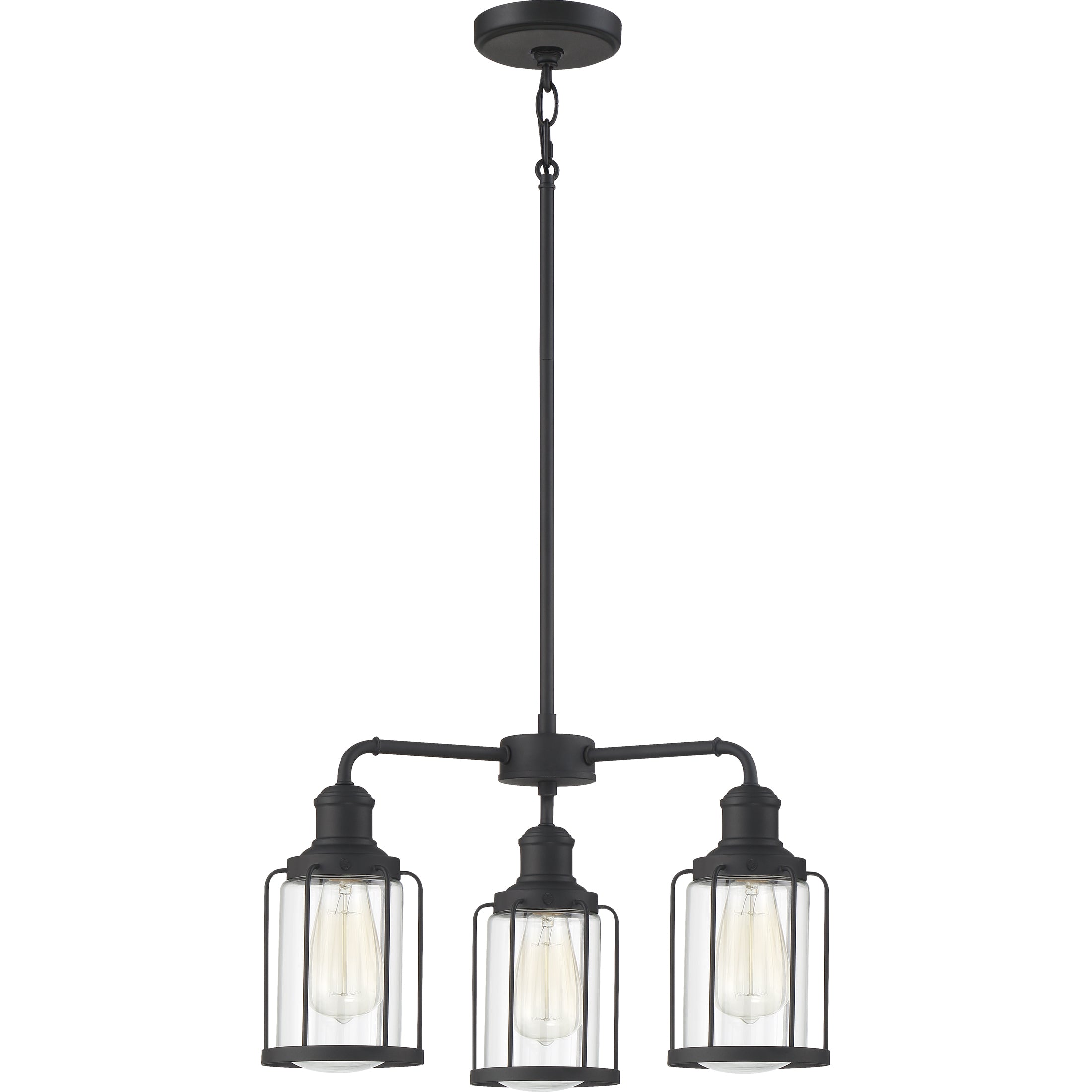 Quoizel Ludlow Chandelier lustr černý klecový 5-ramenný