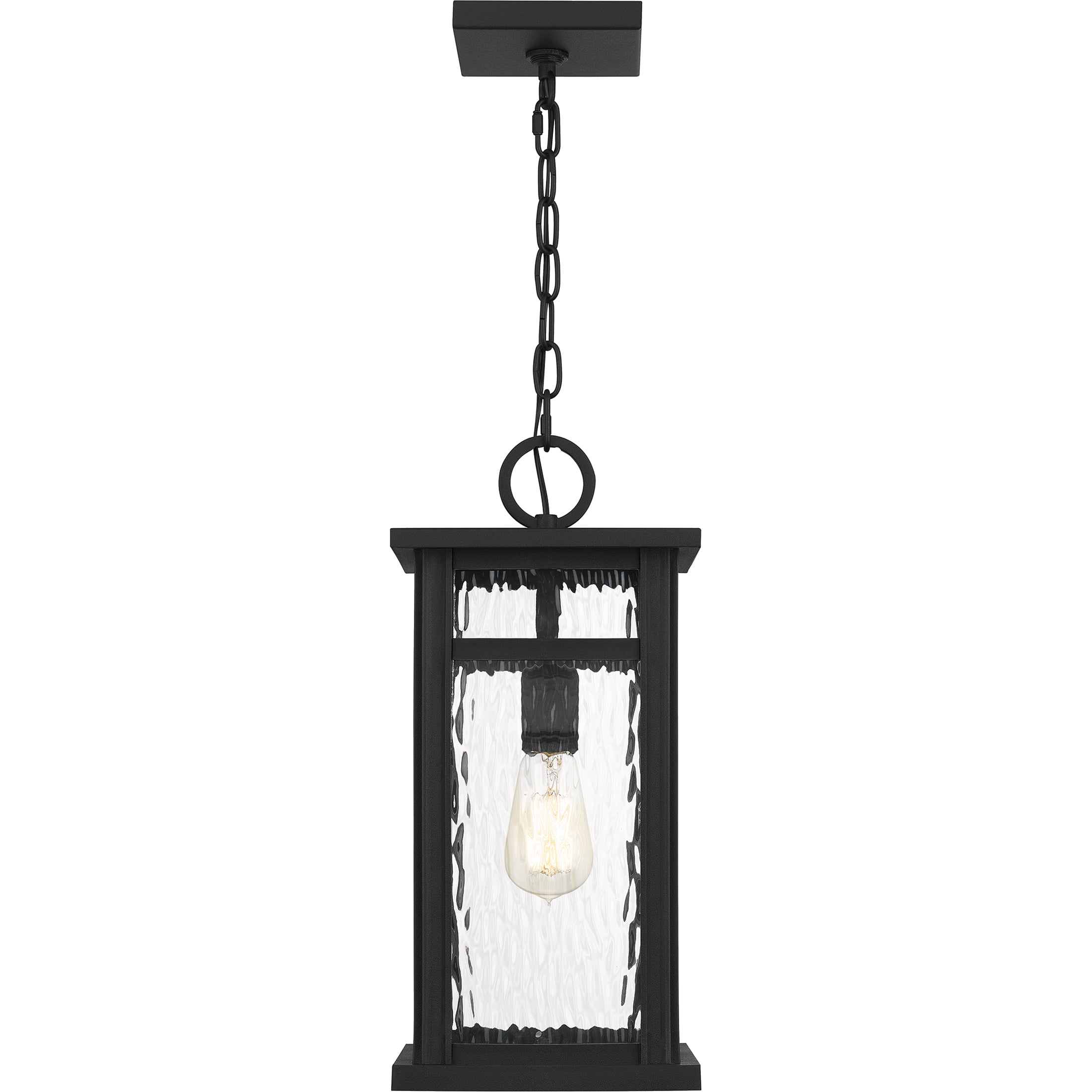 Quoizel Moira Hanging Light venkovní lucerna earth black sklo