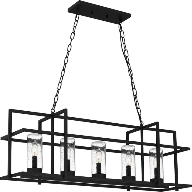 Quoizel Damien Outdoor závěsný lustr černá venkovní