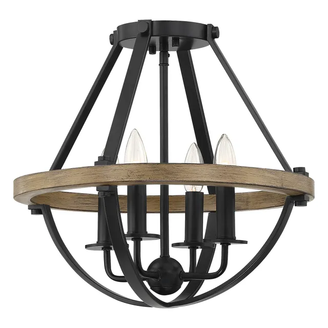Quoizel Bartlett stropní svítidlo Earth Black teplé