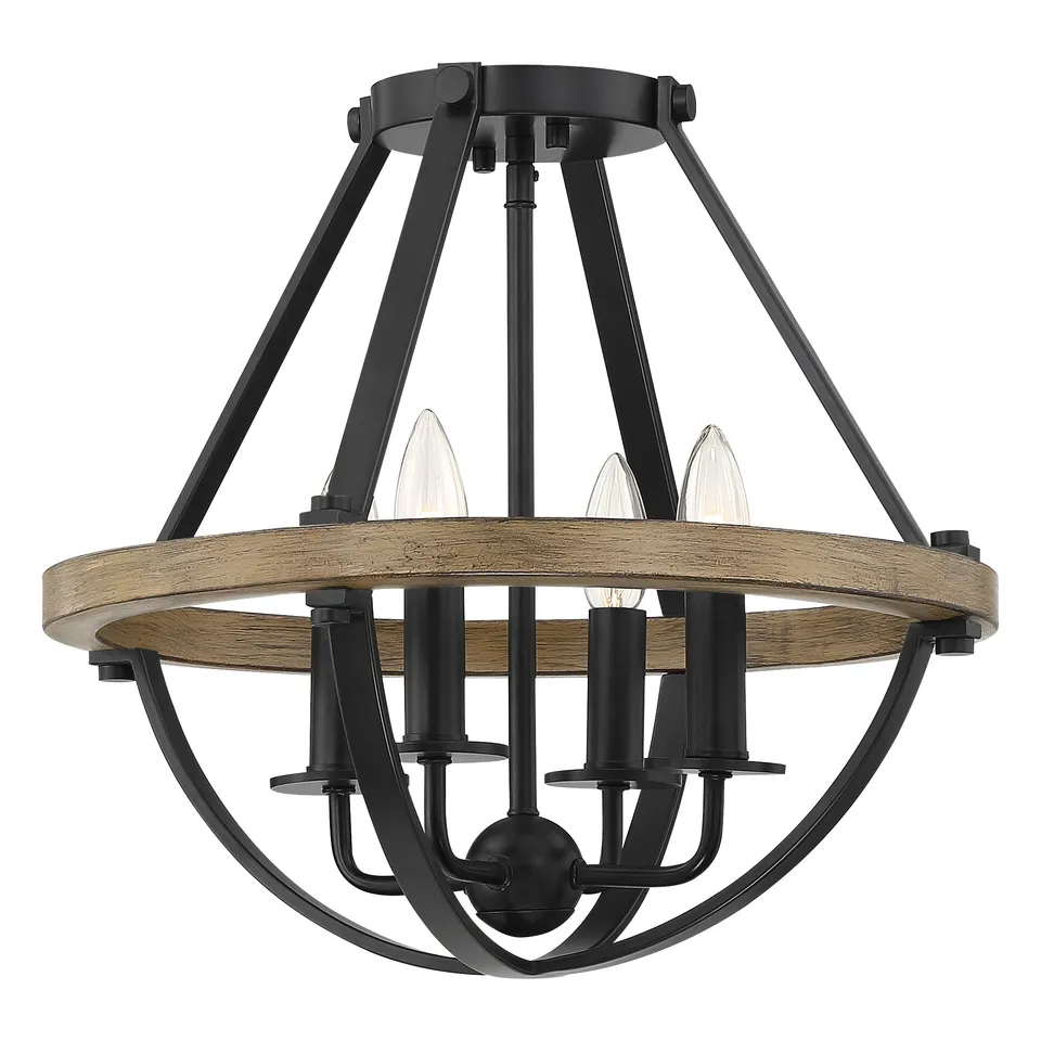 Quoizel Bartlett stropní svítidlo Earth Black teplé