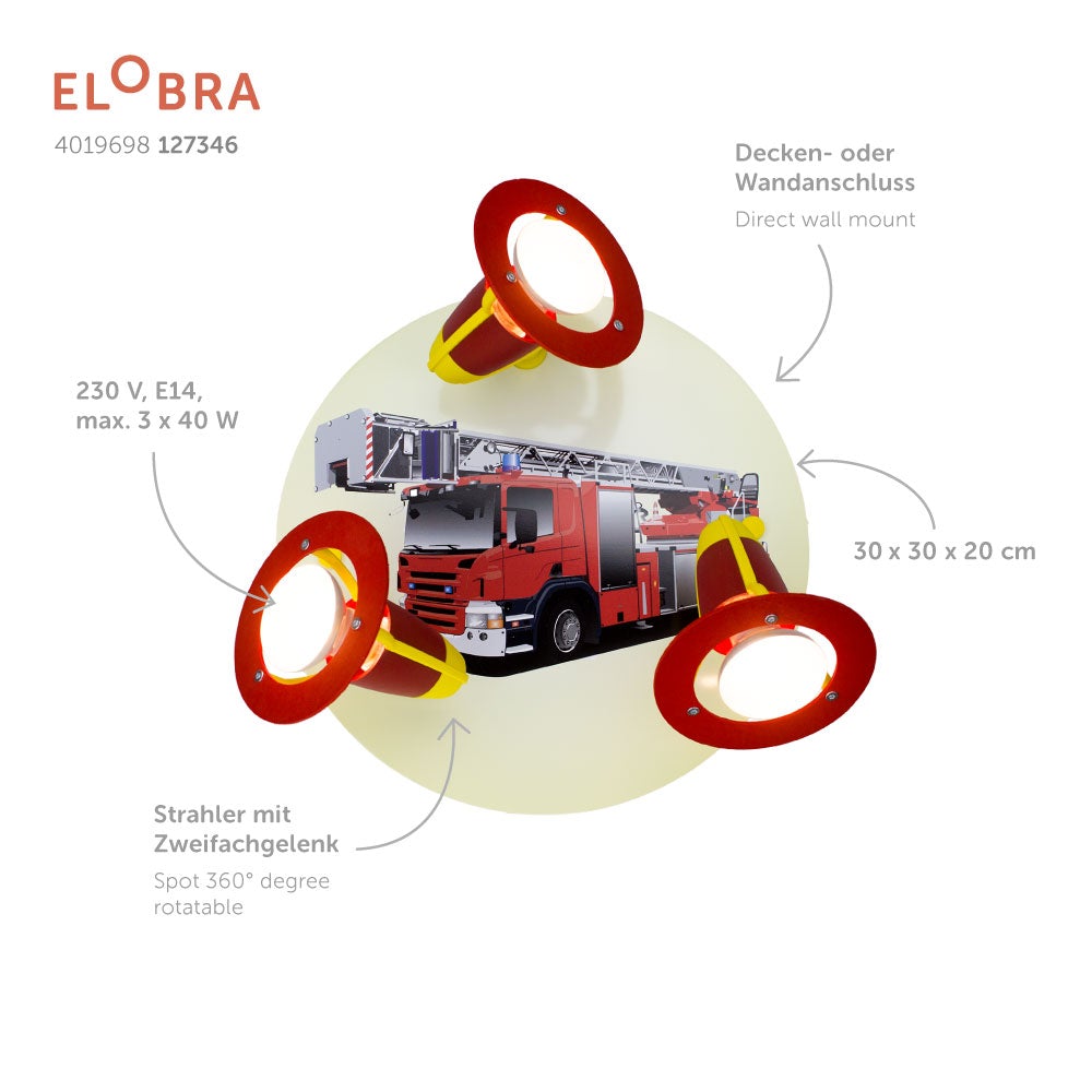 Elobra Feuerwehrauto bodovka hasičské auto