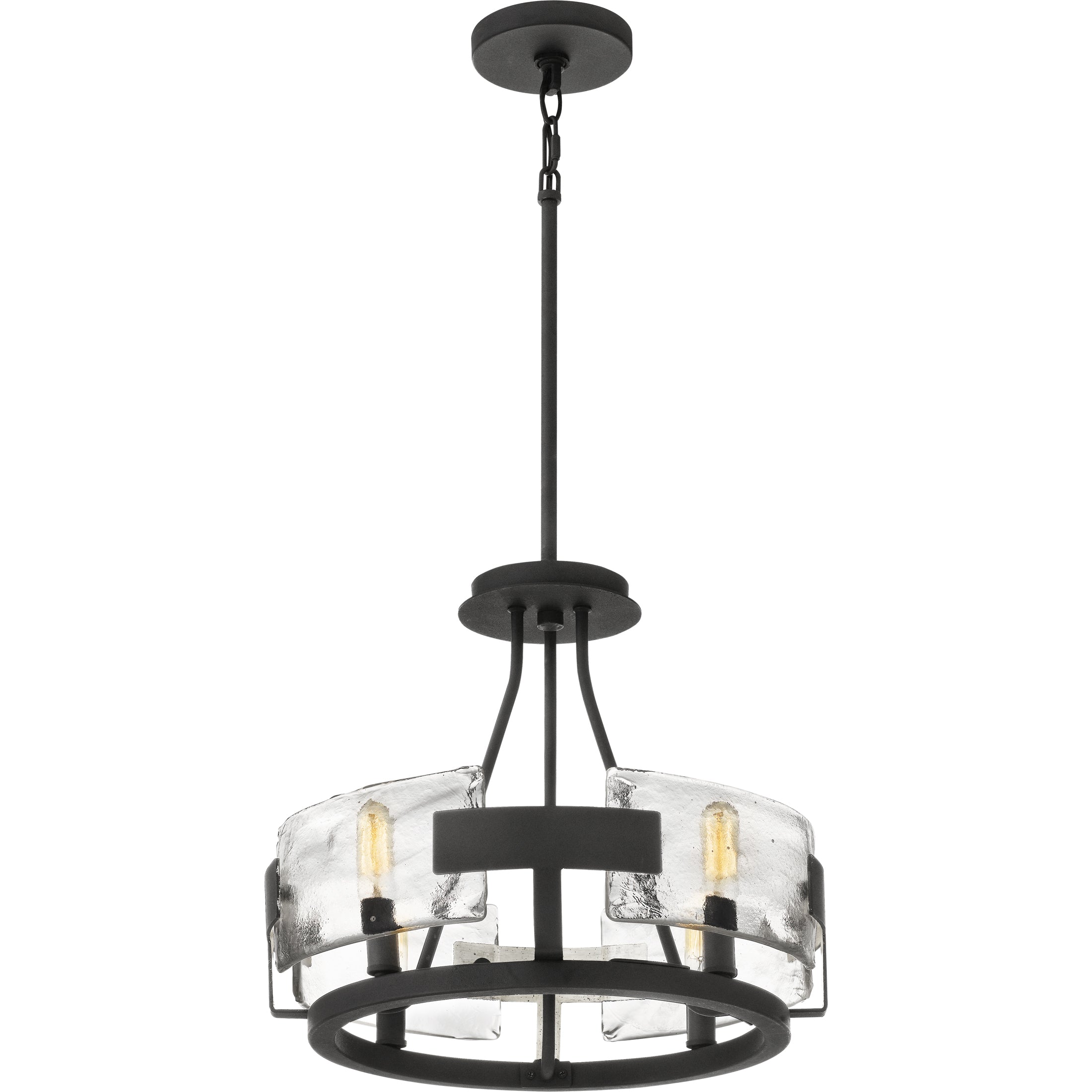 Quoizel Stratum Semi-Flush stropnice royal ebony sklo