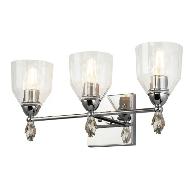 Gilded Nola Felice 3 Light koupelnové svítídlo sklo