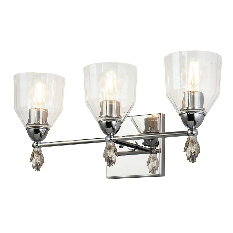 Gilded Nola Felice 3 Light koupelnové svítídlo sklo