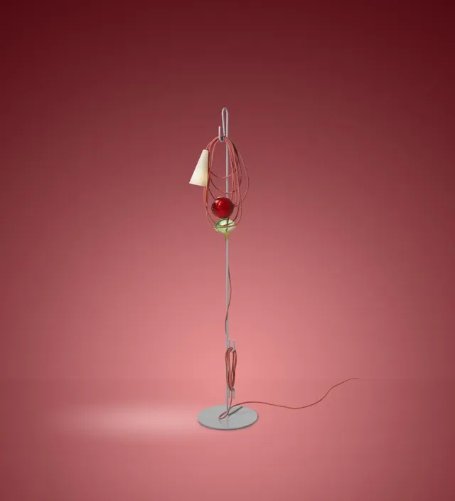 Foscarini Filo stojací lampa barevný kabel