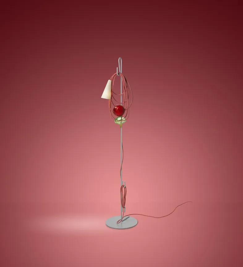 Foscarini Filo stojací lampa barevný kabel