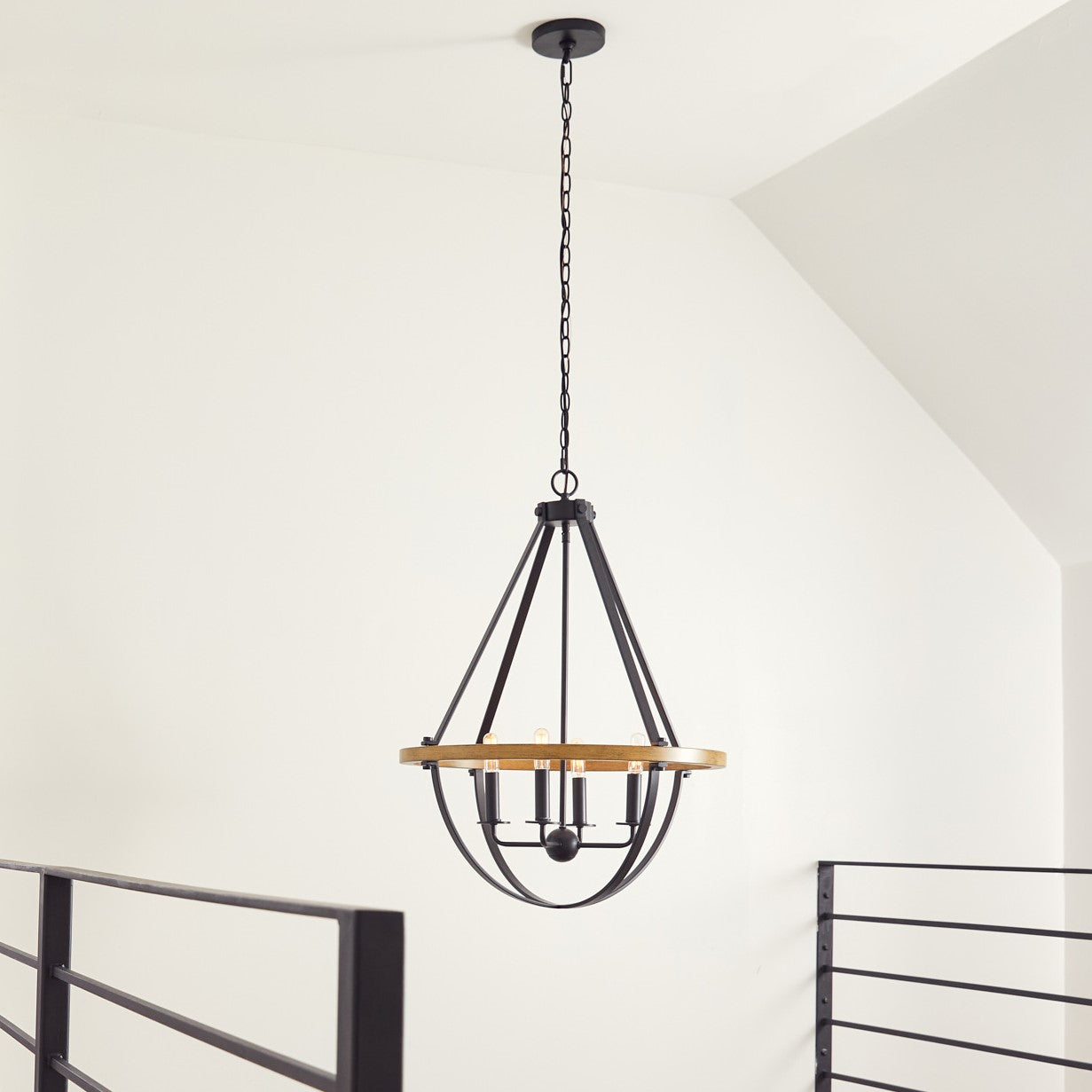 Quoizel Bartlett Pendant závěsné svítidlo černá 16"