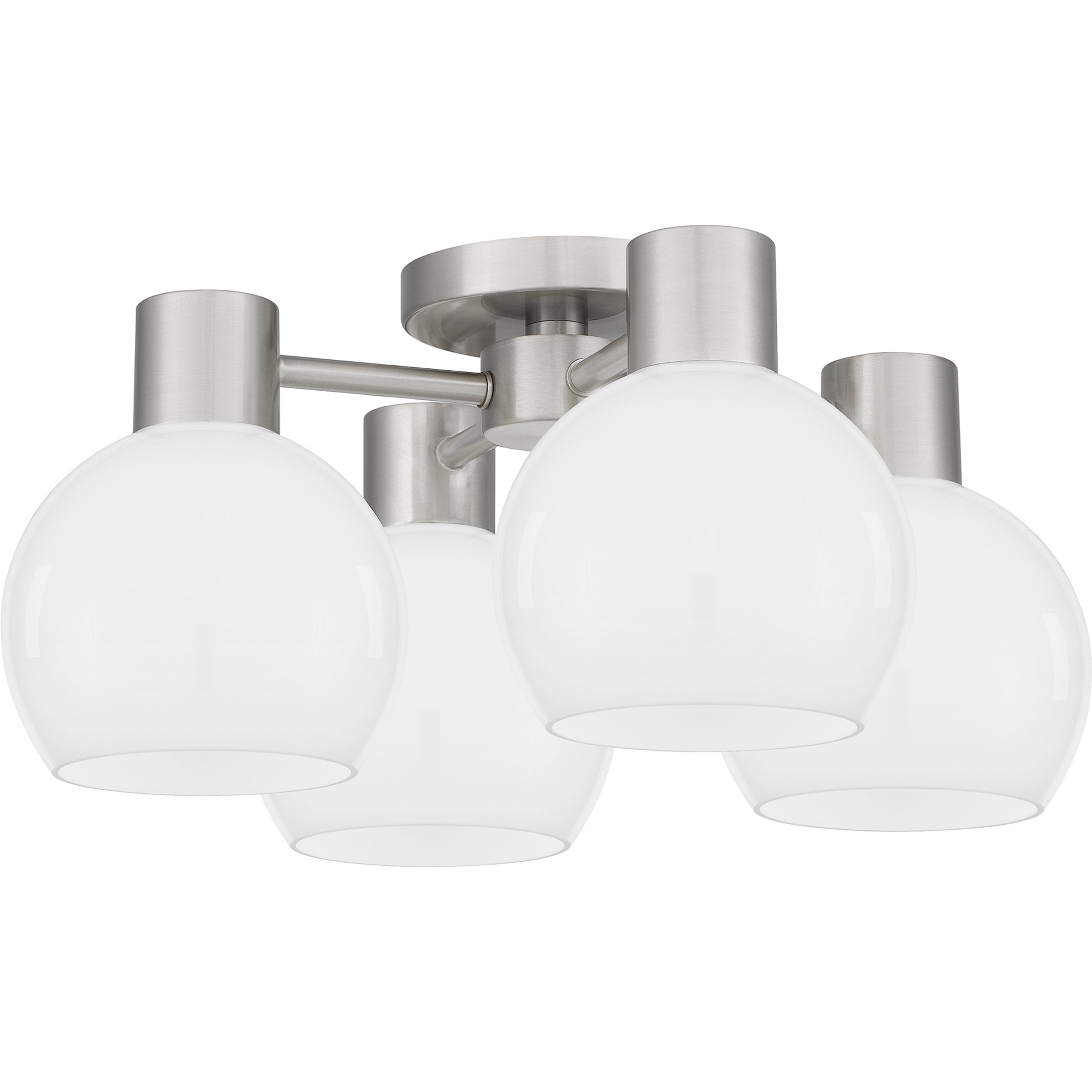 Quoizel Donahue stropní svítídlo brushed nickel opál