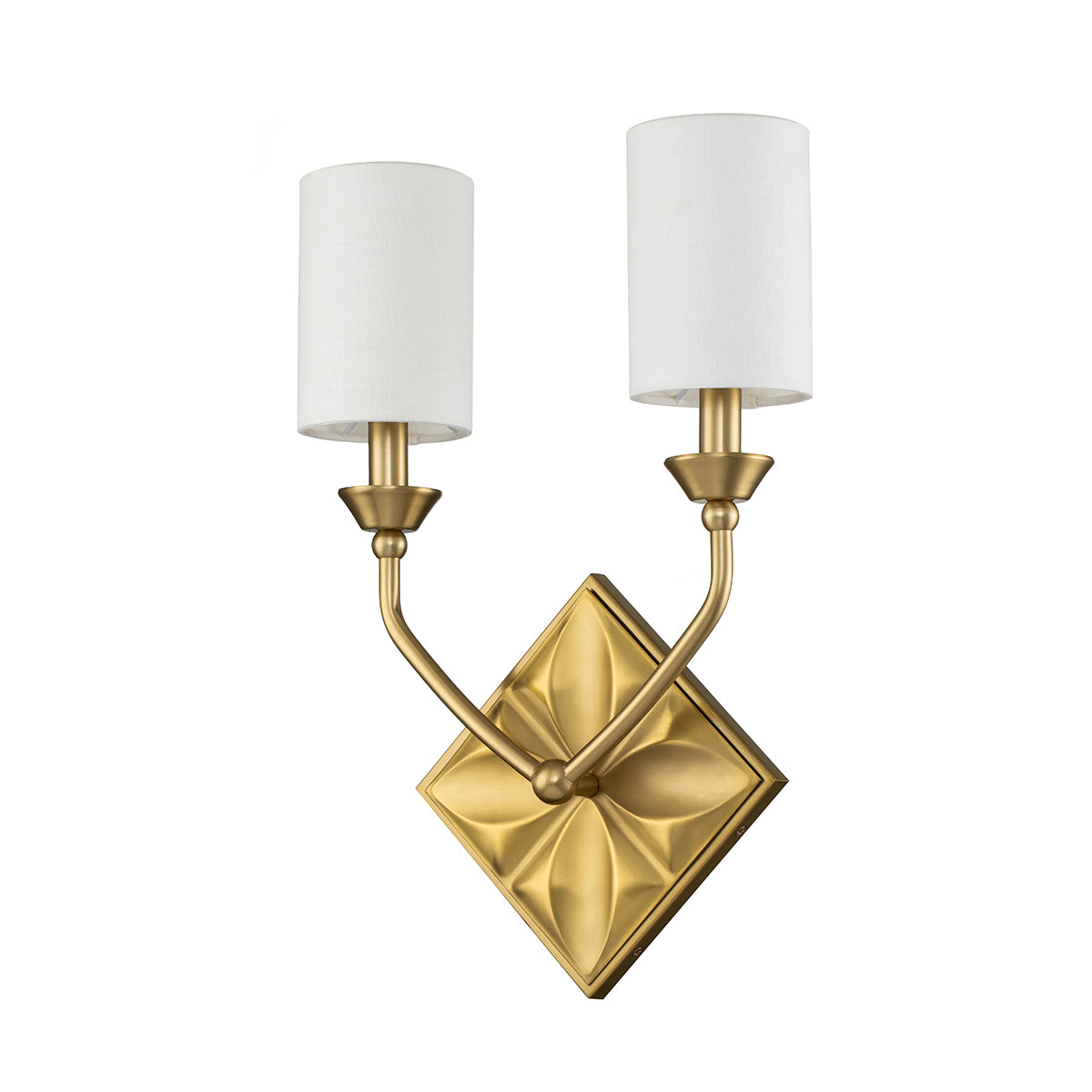 Gilded Nola Epsilon 2 Light Sconce nástěnné svítidlo mosaz