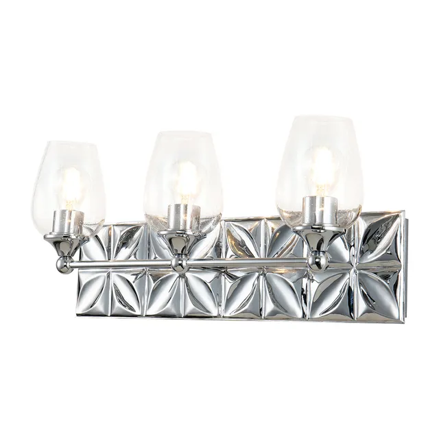 Gilded Nola Epsilon 3 Light koupelnové svítídlo chrom