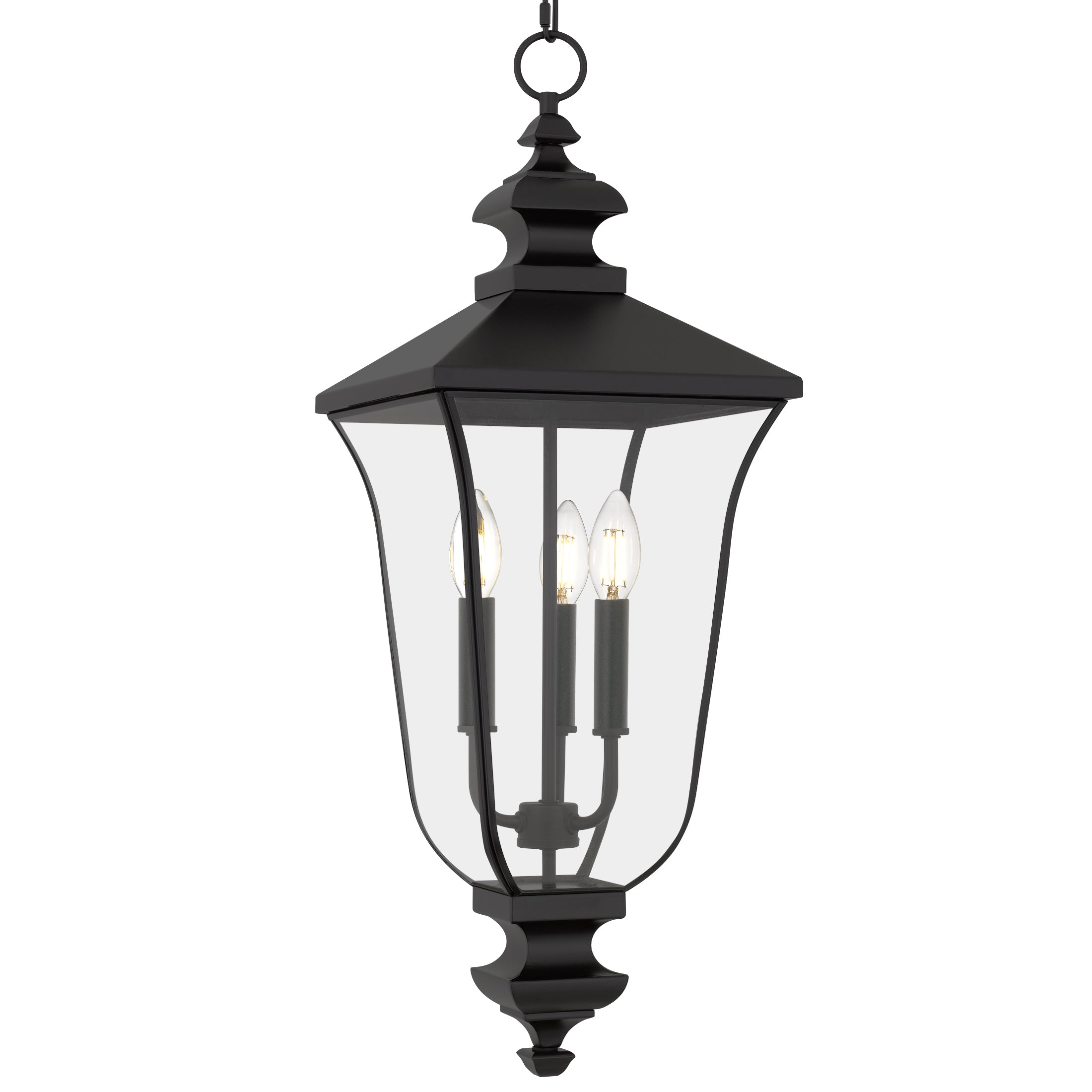 Quoizel Farley venkovní lucerna Matte Black sklo