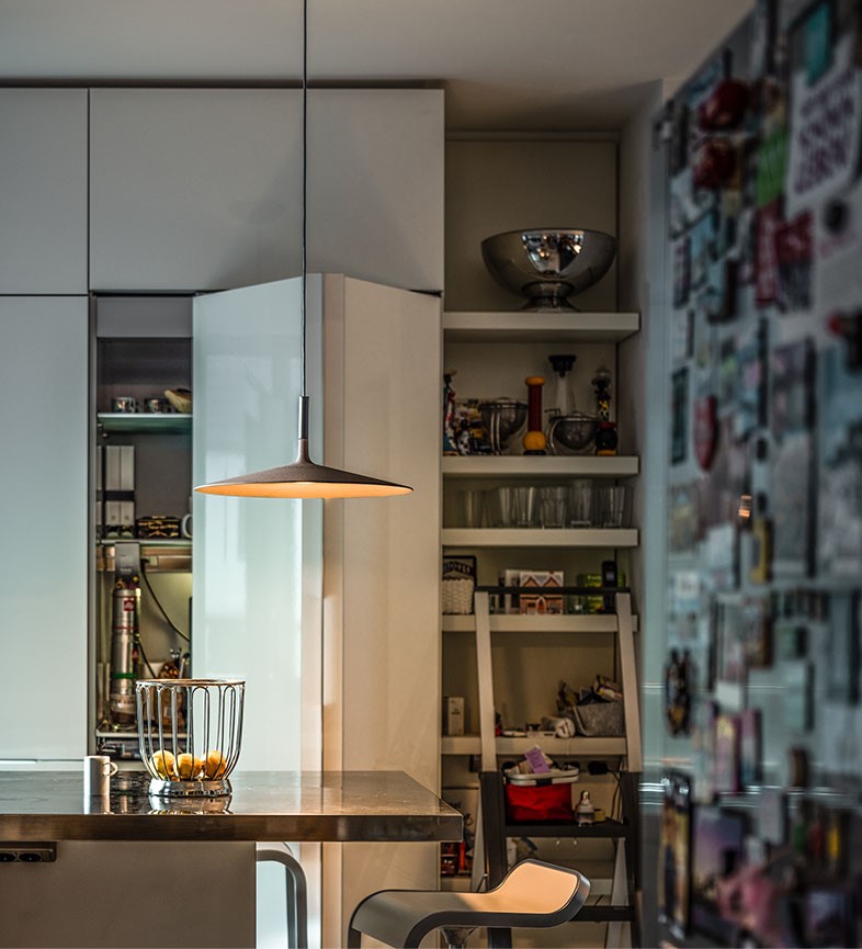 Foscarini Aplomb Large závěsná lampa betonový vzhled