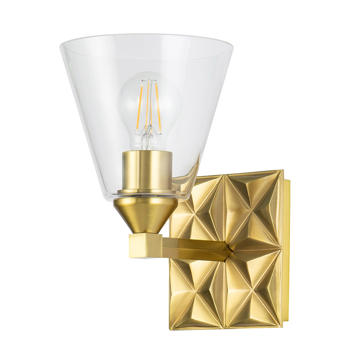 Gilded Nola Alpha 1 Light koupelnové svítídlo stará mosaz