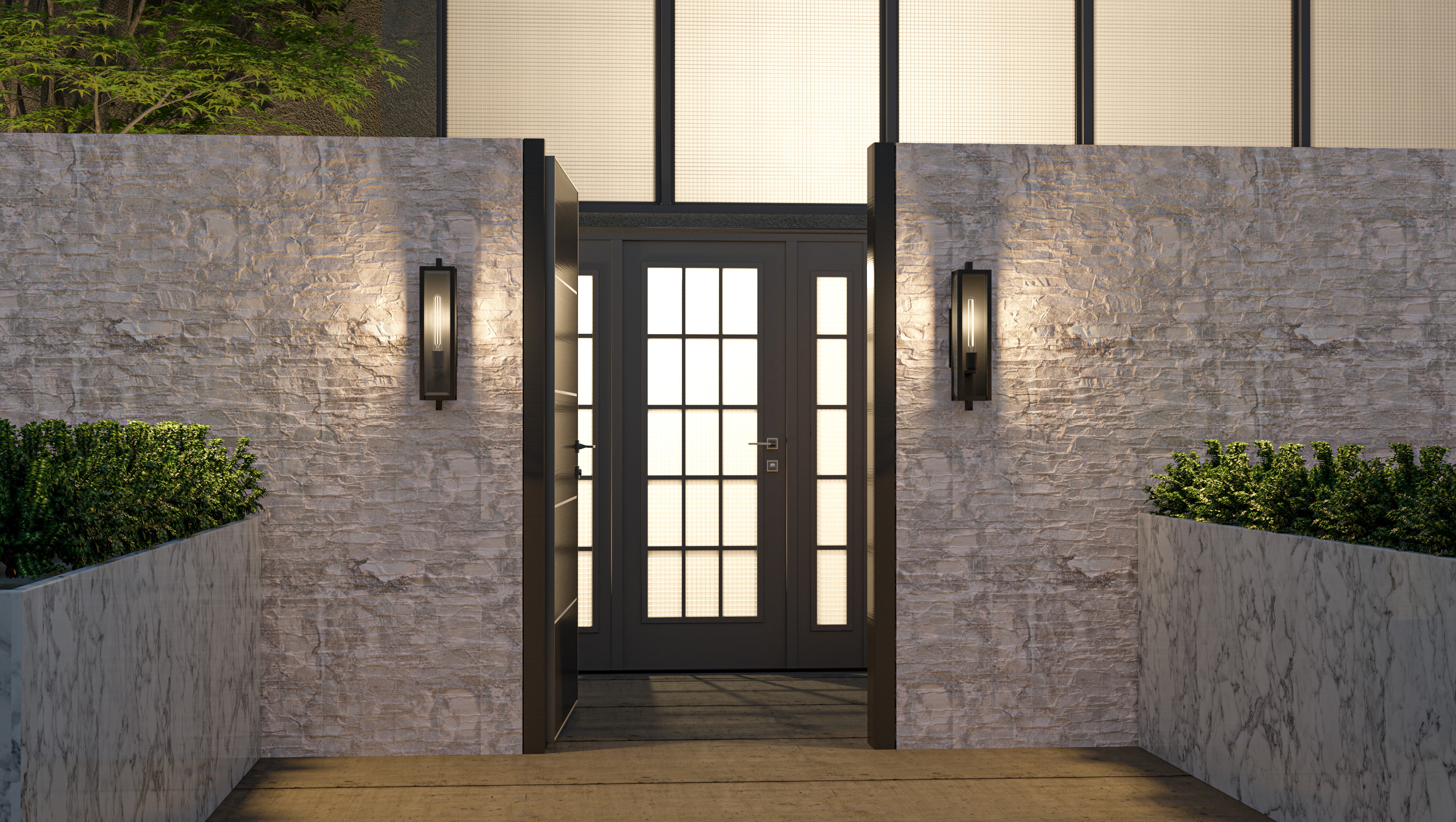 Quoizel Dale Wall Light venkovní svítidlo černá 20"