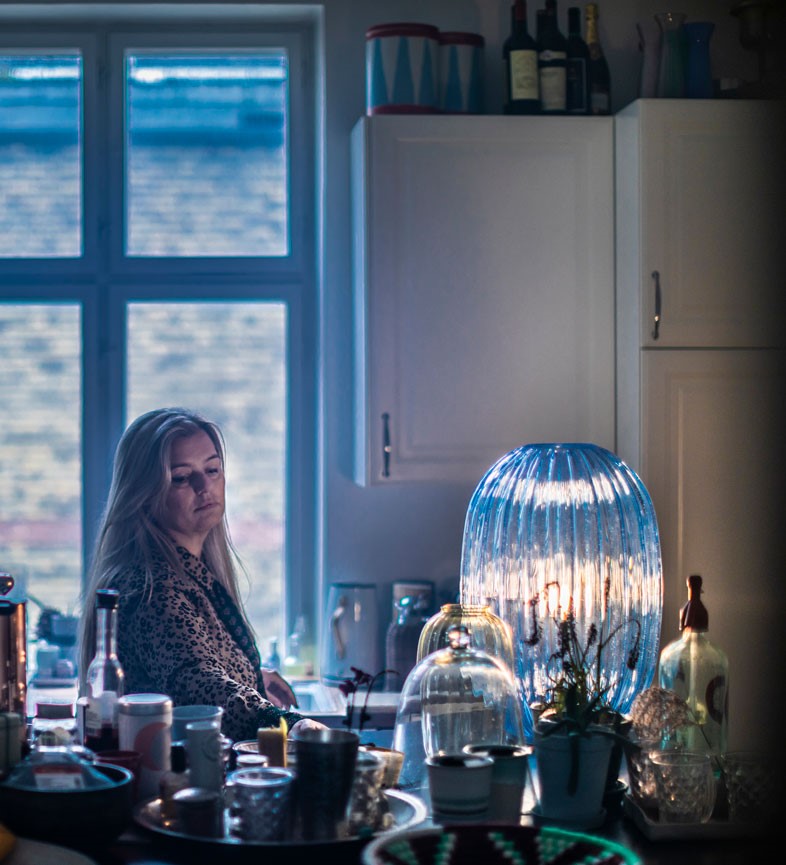 Foscarini Plass stolní lampička transparentní