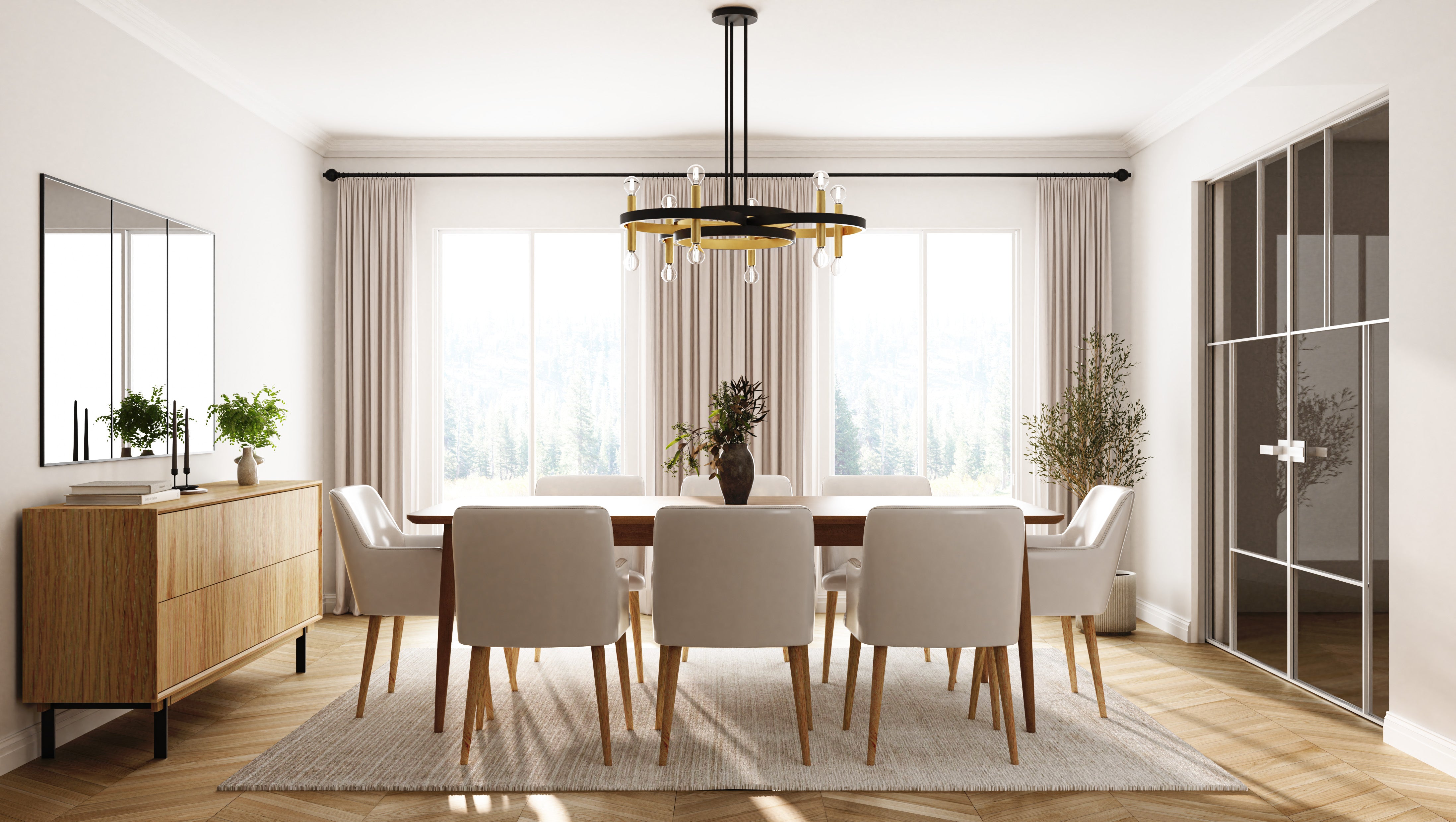 Quoizel Winsland Chandelier lustr 16světelný černý