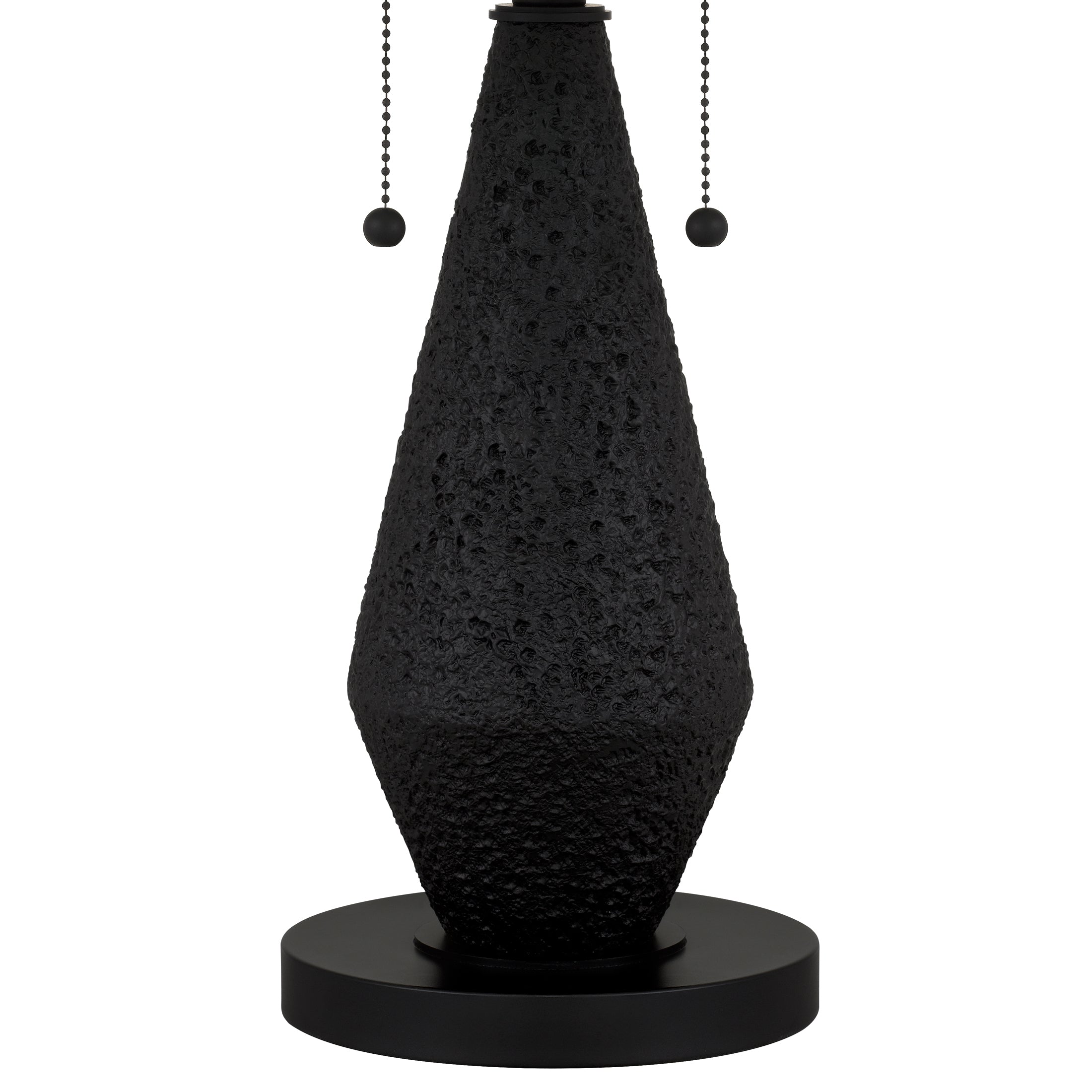 Quoizel Blackwood Table Lamp lampa matná černá vitráž