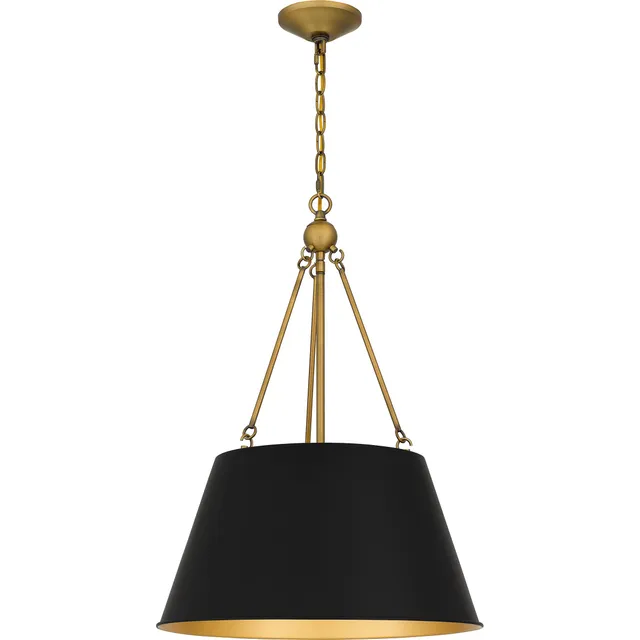 Quoizel Aberdale závěsné svítidlo černé