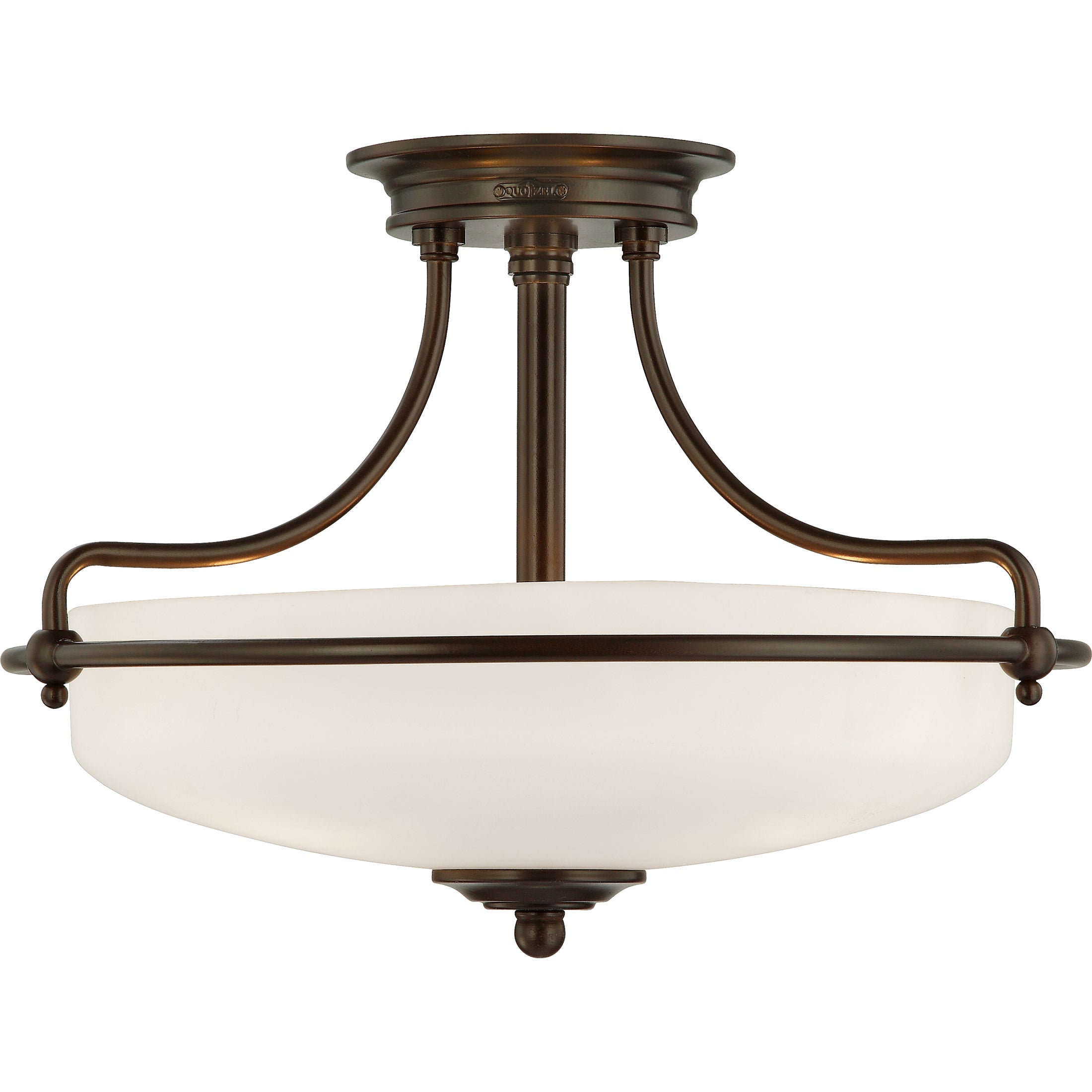 Quoizel Griffin Semi-Flush stropní světlo antique nickel 21"