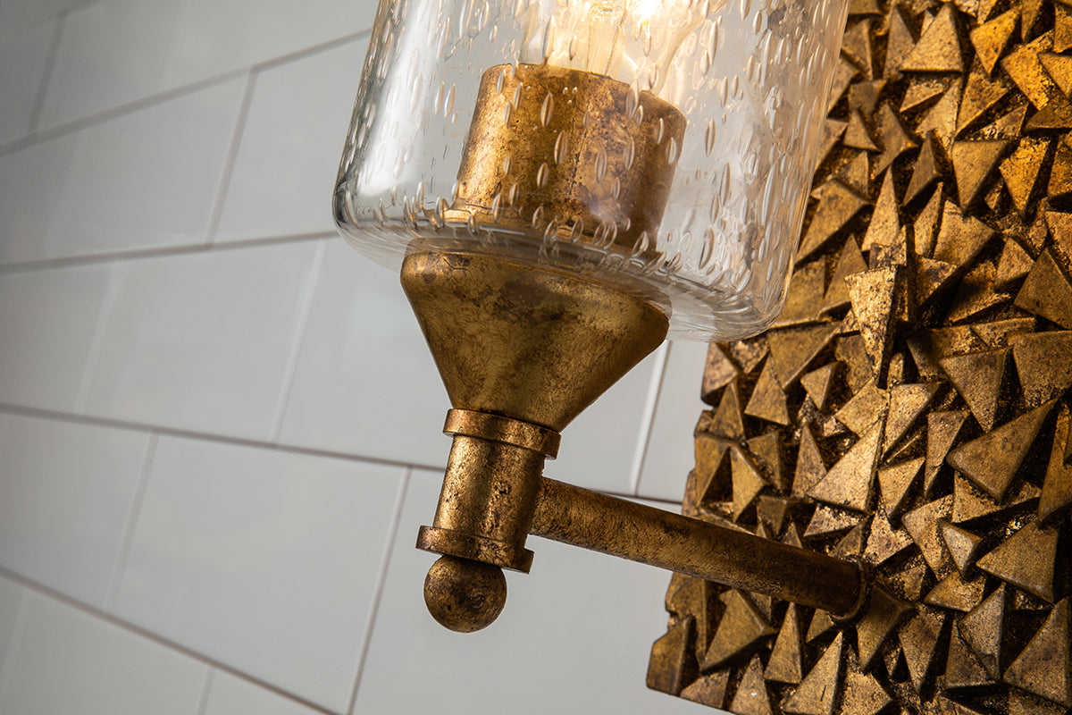 Gilded Nola Mosaic Bath Bar koupelnové svítidlo antique gold
