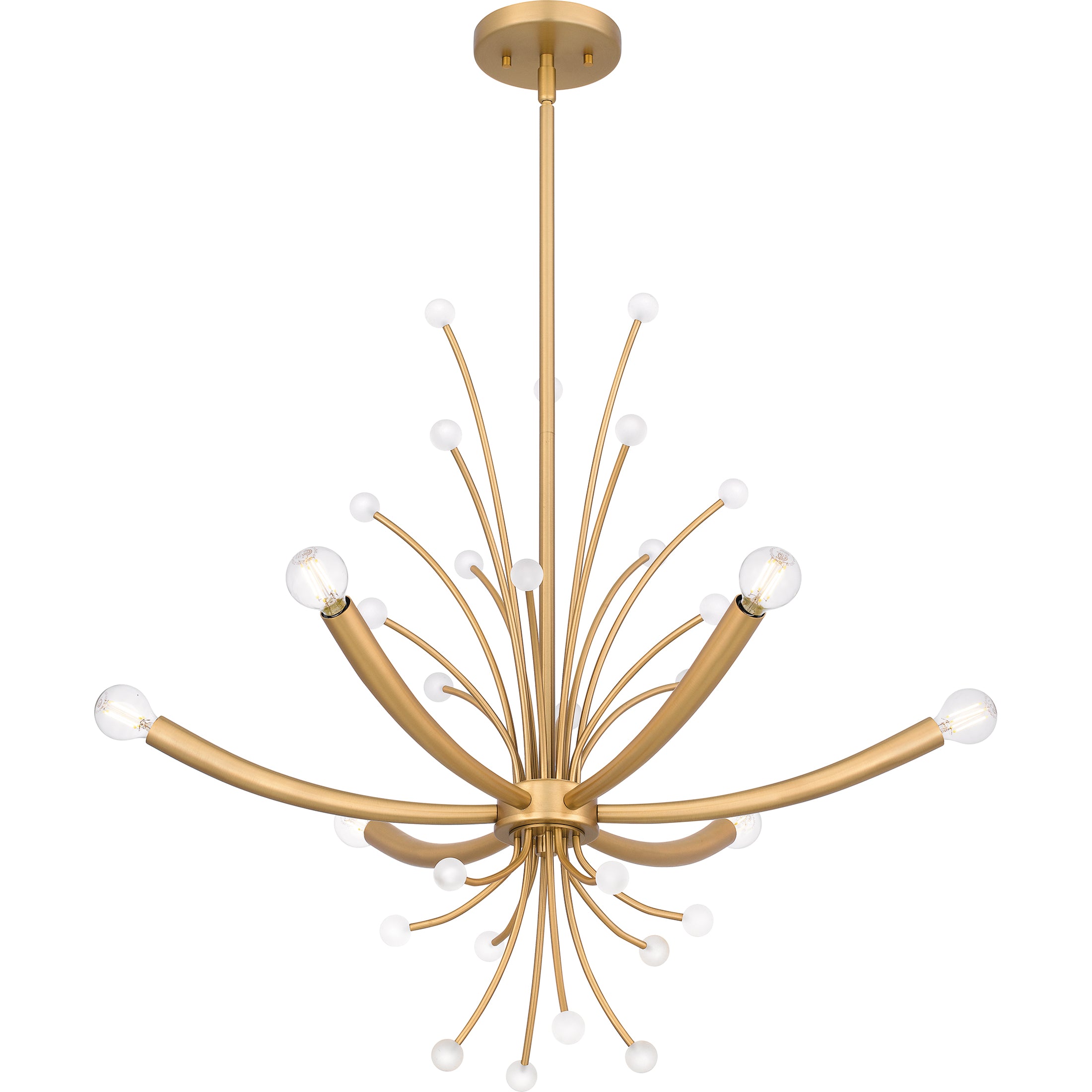 Quoizel Kiera lustr brushed weathered brass