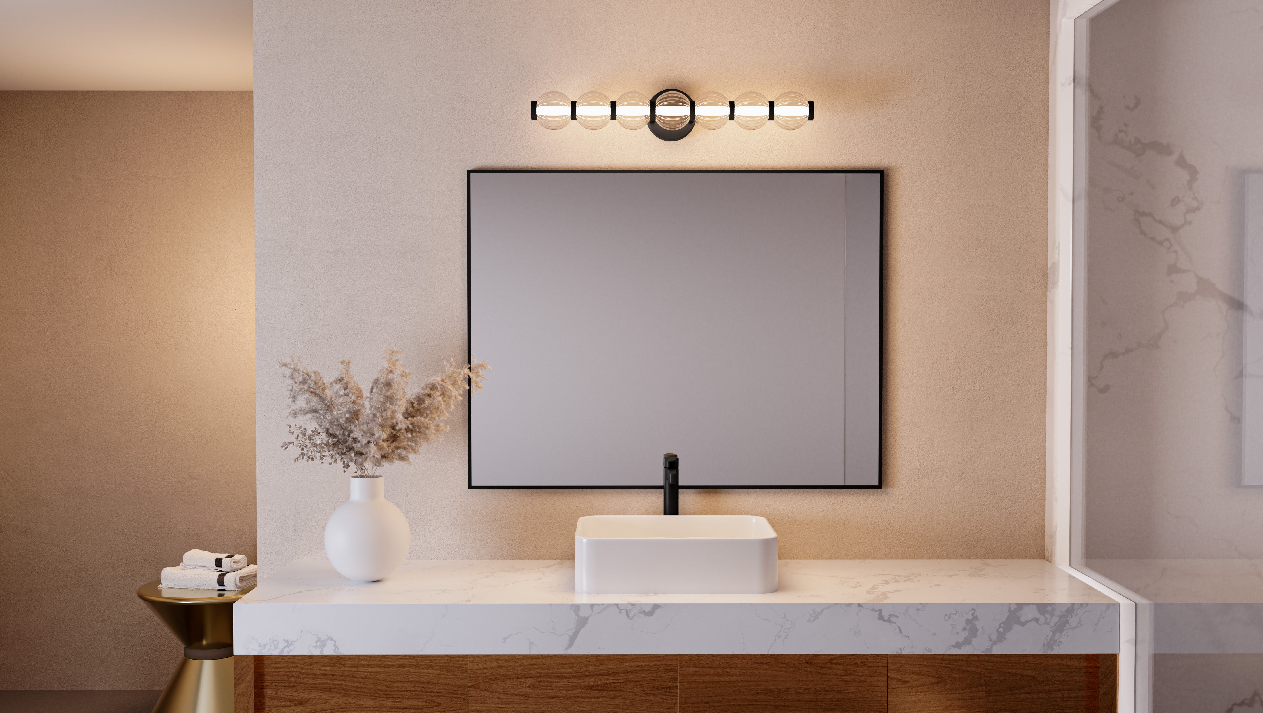 Quoizel Elway koupelnové světlo 64 cm chrom LED