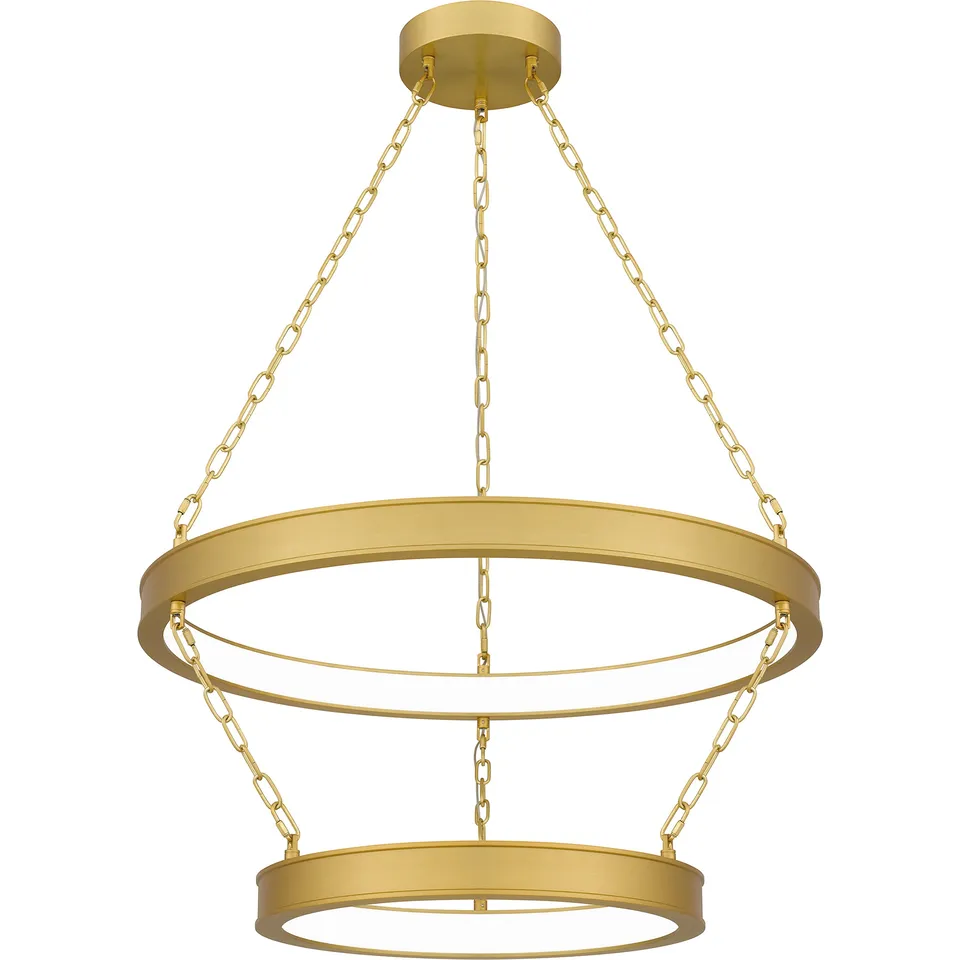 Quoizel Ozara závěsné svítidlo Antique Brass LED