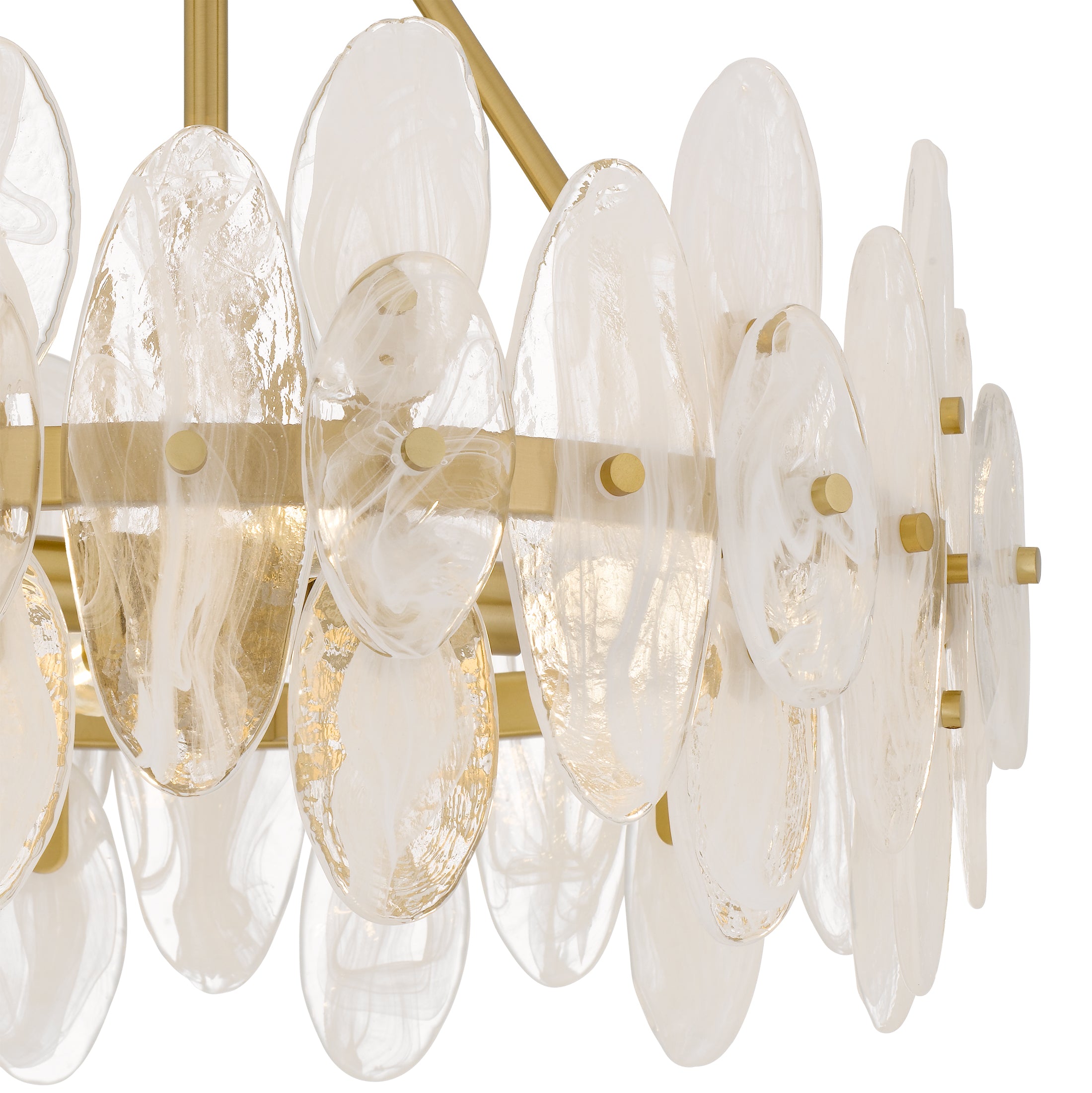 Quoizel Abigail Semi-Flush Mount stropní svítidlo zlaté skleněné