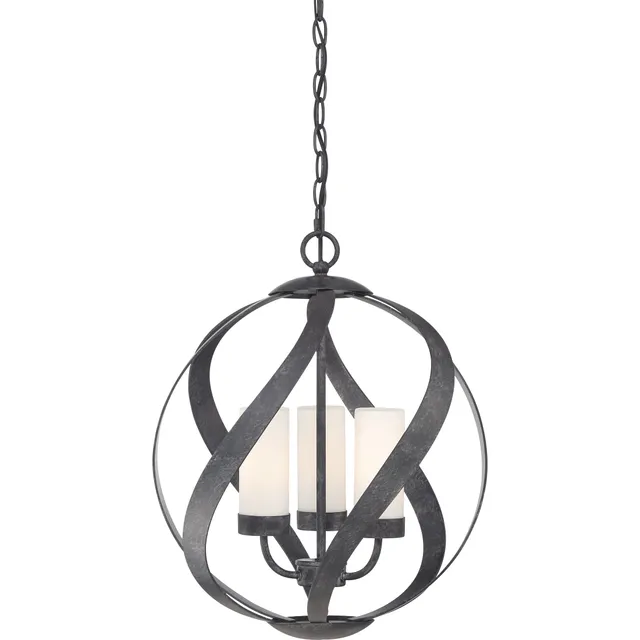 Quoizel Blacksmith závěsné svítidlo 19,5" stará černá