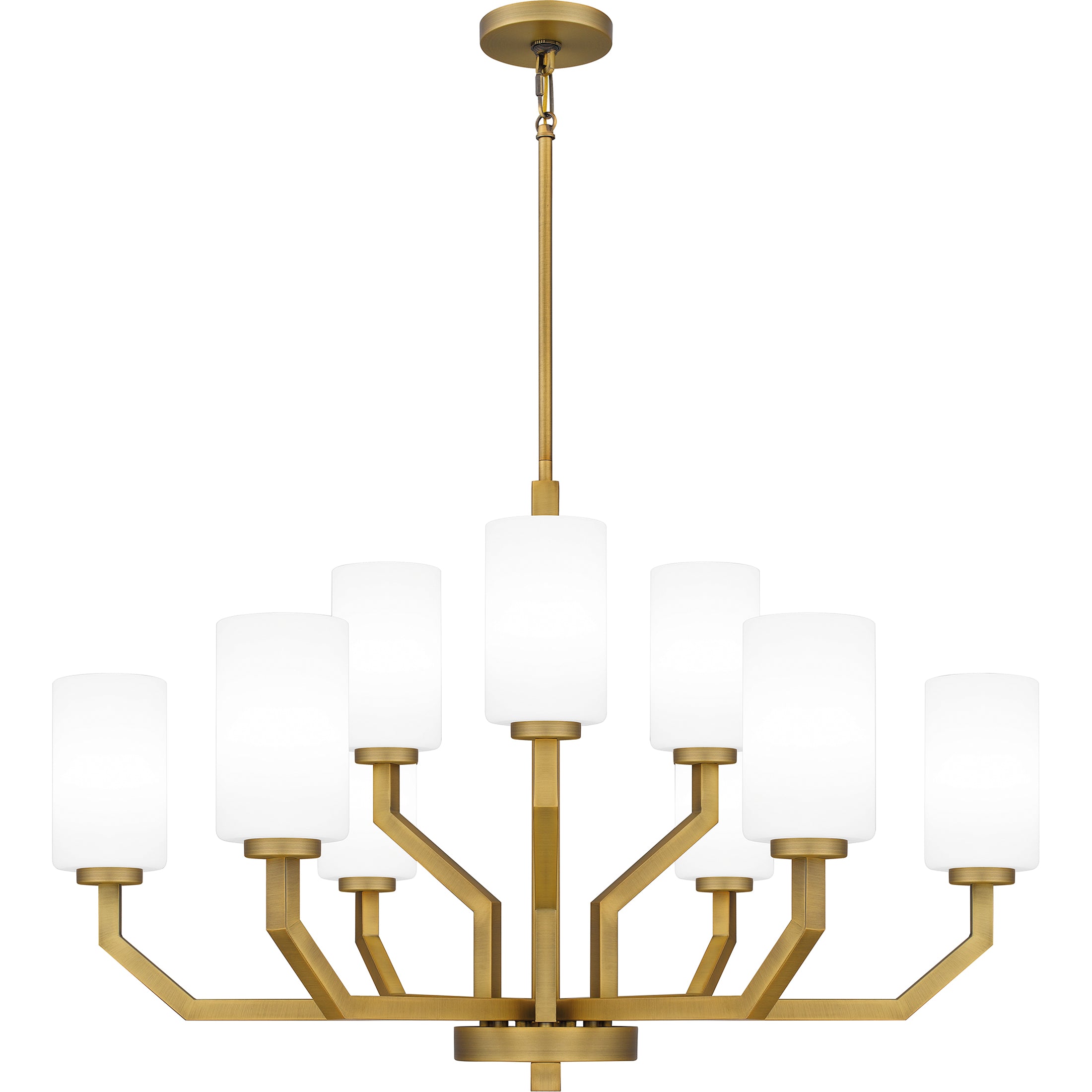 Quoizel Cavalier Chandelier lustr mosaz aged brass