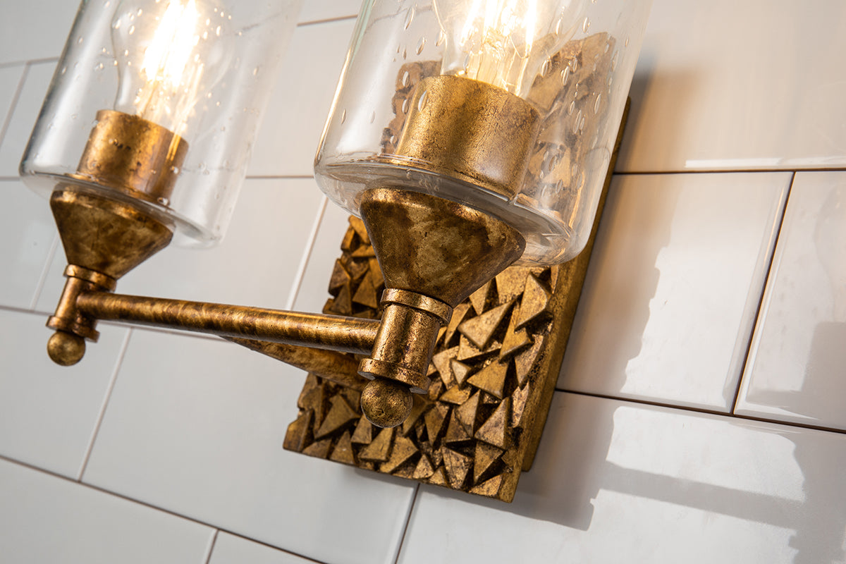 Gilded Nola Mosaic koupelnové svítidlo starožitná zlatá 2 světla