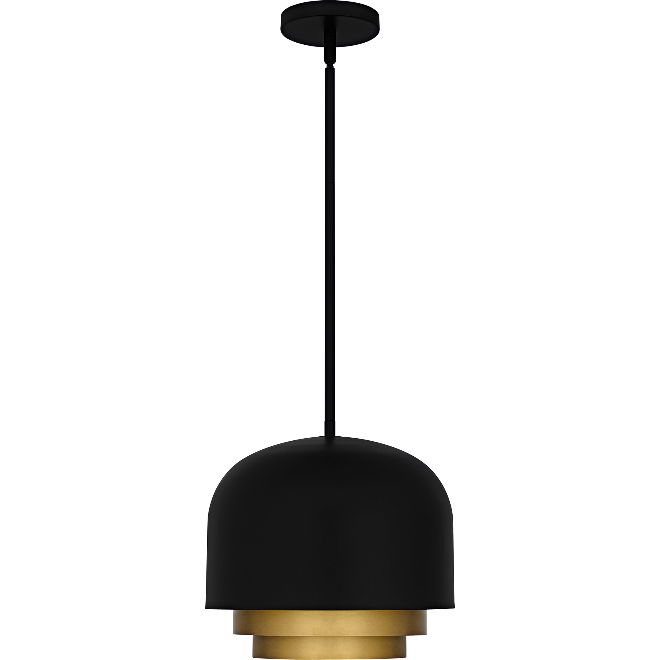 Quoizel Frankie pendant matte black 22" W