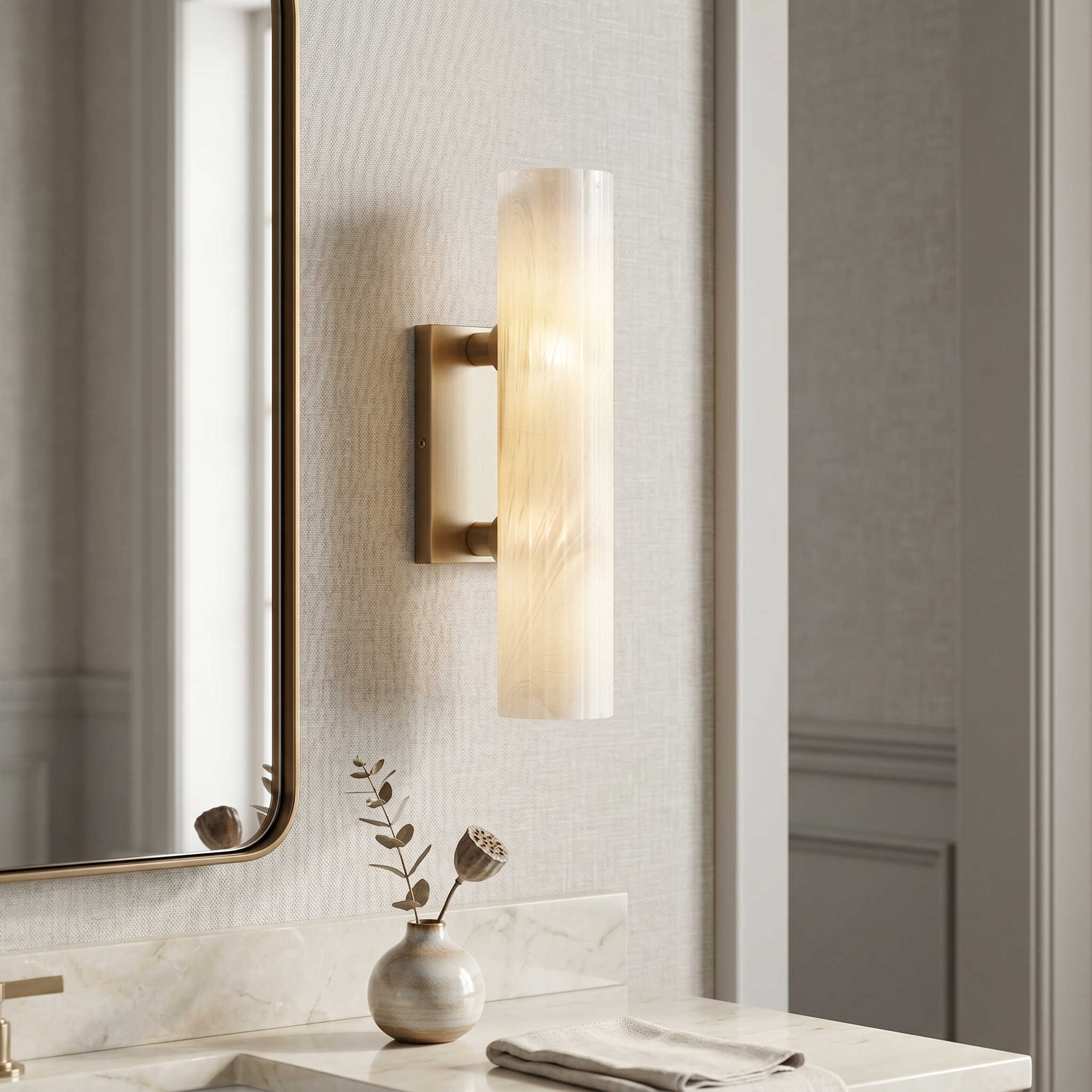 Quoizel Curran Wall Sconce nástěnné Matte Black sklo