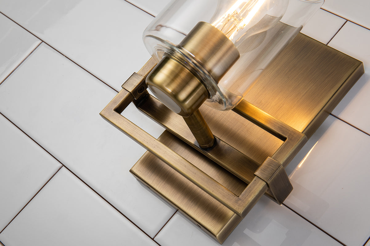 Gilded Nola Estes 1 Light koupelnové svítídlo mosaz