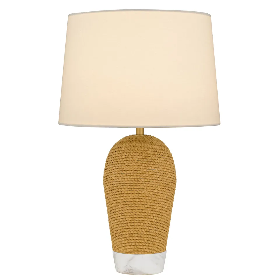 Quoizel Freya stolní lampa zlatá s mramorem