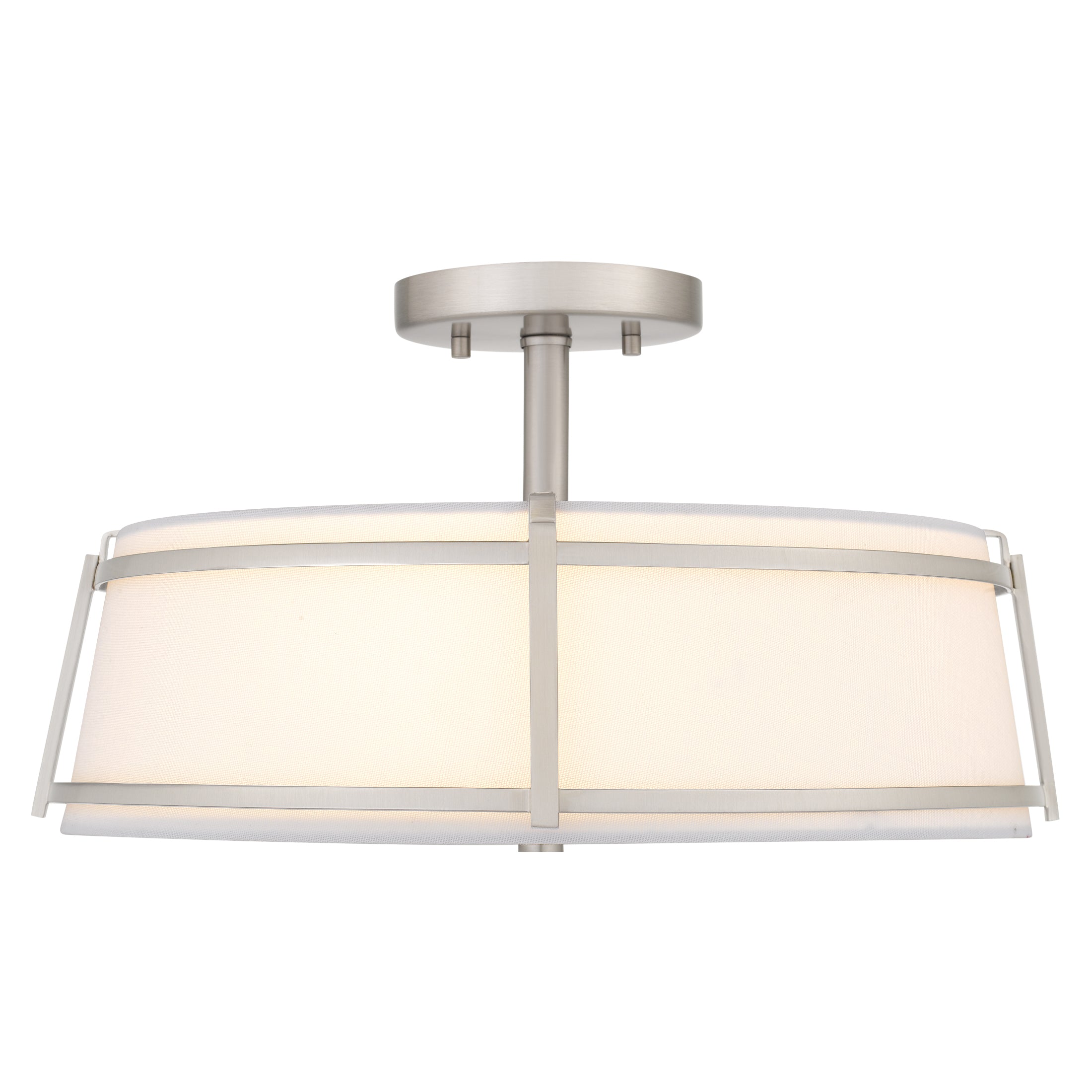 Quoizel Sloane stropní svítídlo Brushed Nickel látka