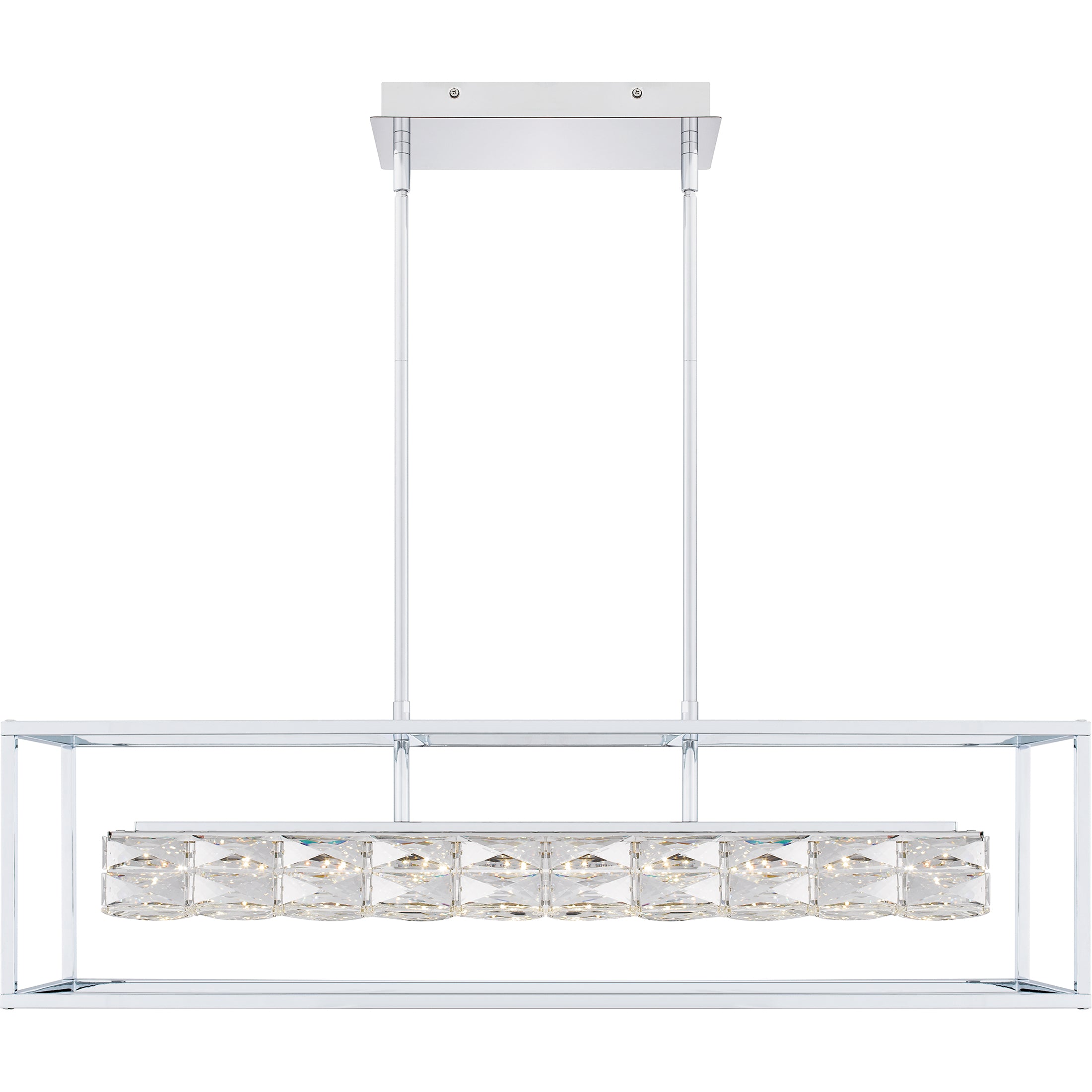 Quoizel Dazzle lineární LED lustr nad ostrůvek