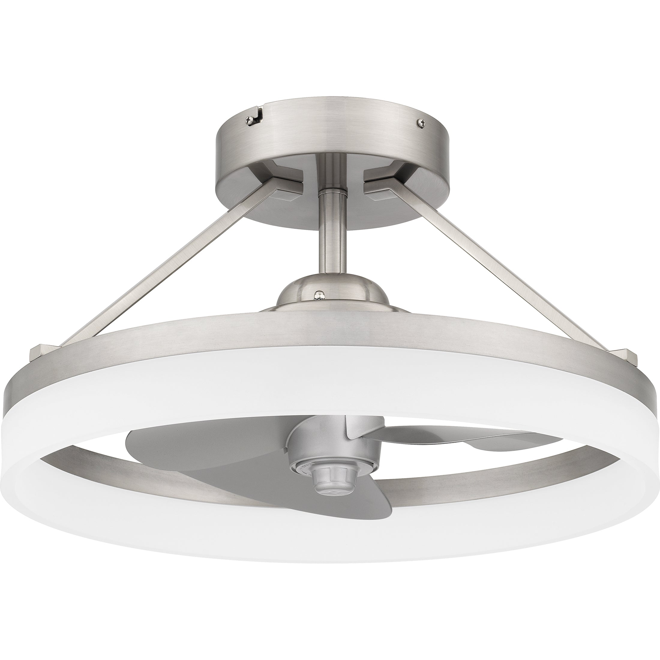 Quoizel Cohen svítidlo LED kruh brushed nickel moderní