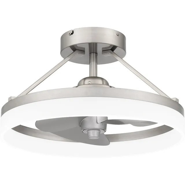 Quoizel Cohen svítidlo LED kruh brushed nickel moderní