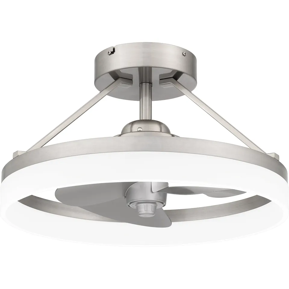 Quoizel Cohen svítidlo LED kruh brushed nickel moderní