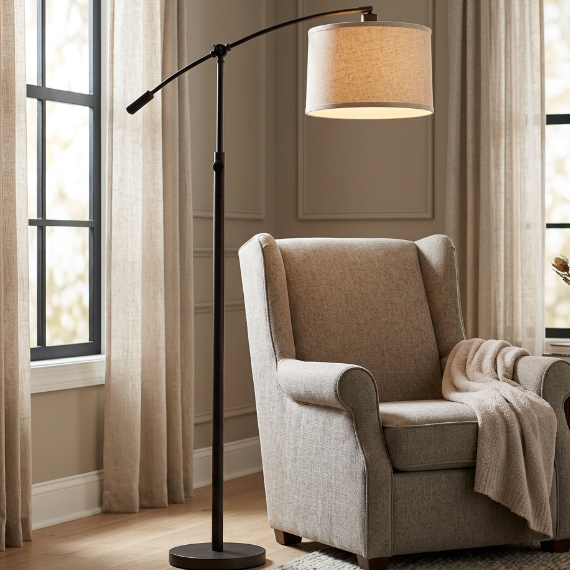 Quoizel Clift stojací lampa Oil Rubbed Bronze