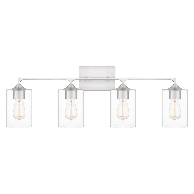 Quoizel Prescott Bath Light svítidlo kartáčovaný nikl sklo