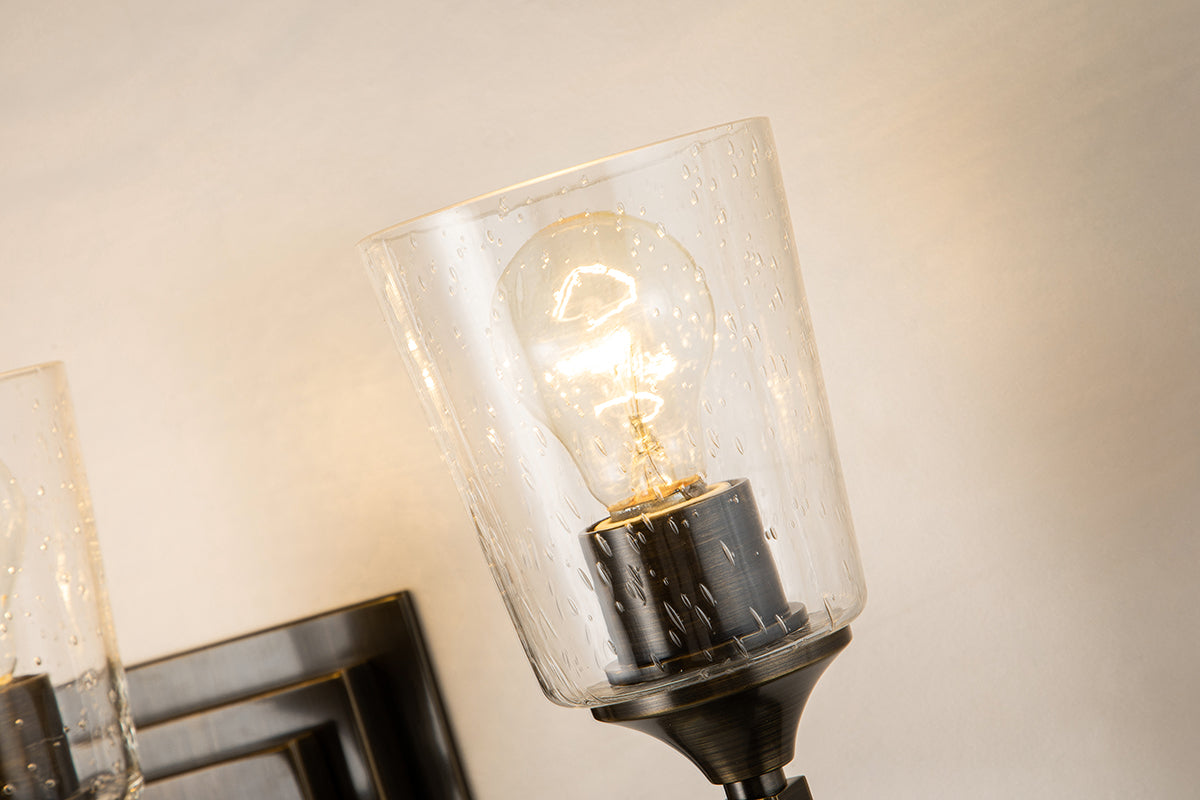 Gilded Nola Vetiver 3 Light koupelnové svítidlo čiré