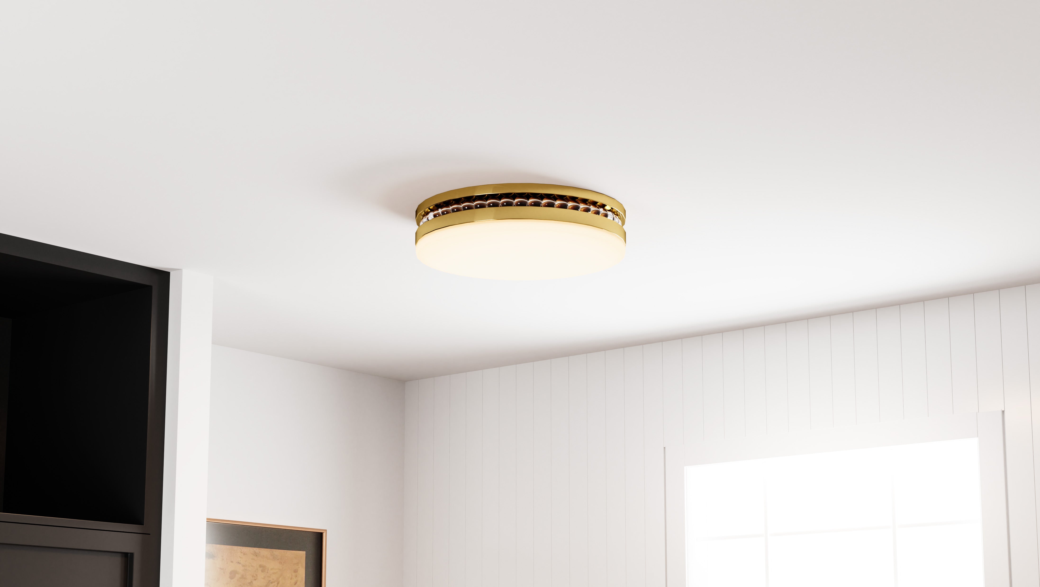Quoizel Carey Flush Mount stropní svítidlo zlaté CCT