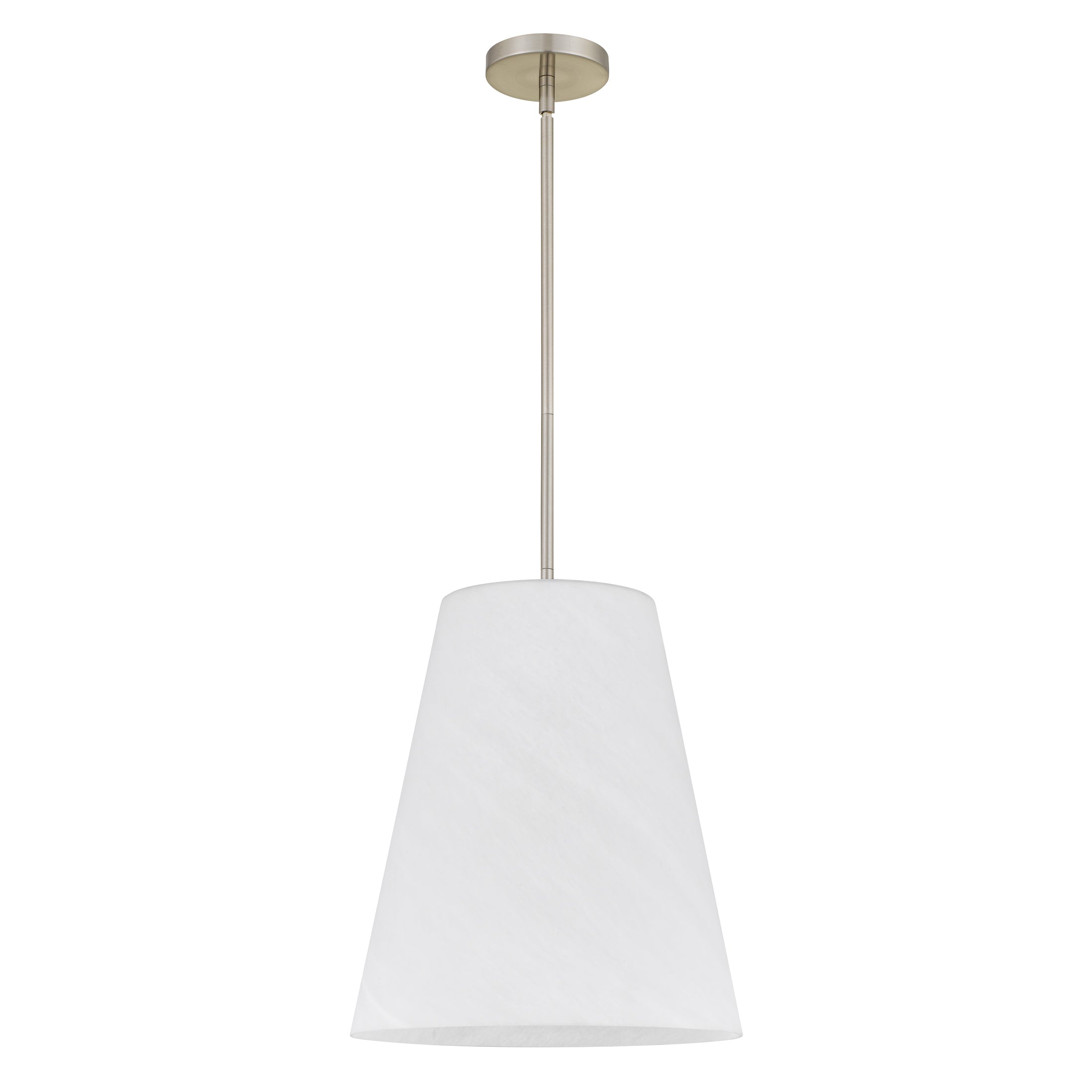 Quoizel Peregrine Pendant závěsné svítidlo brushed nickel alabastrové