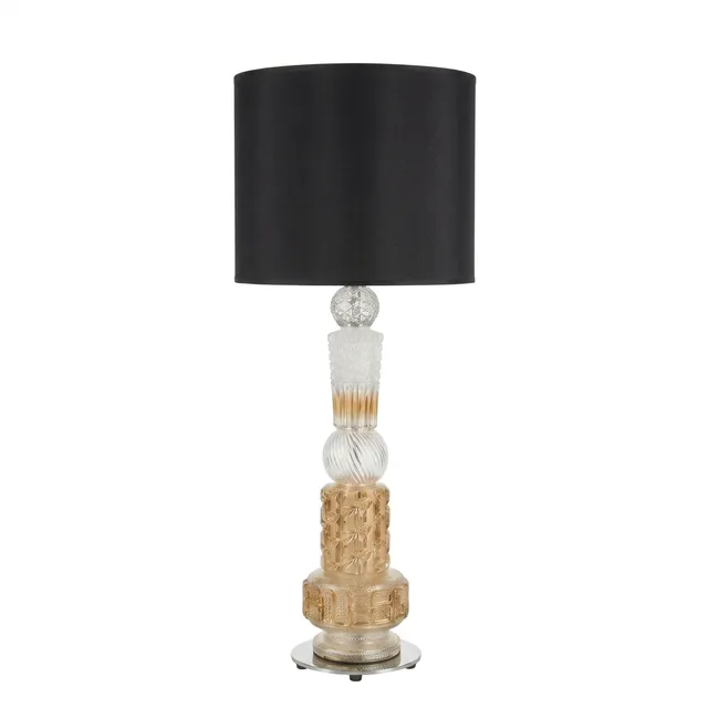 DESIGN BY US Vintage stolní lampa skleněná