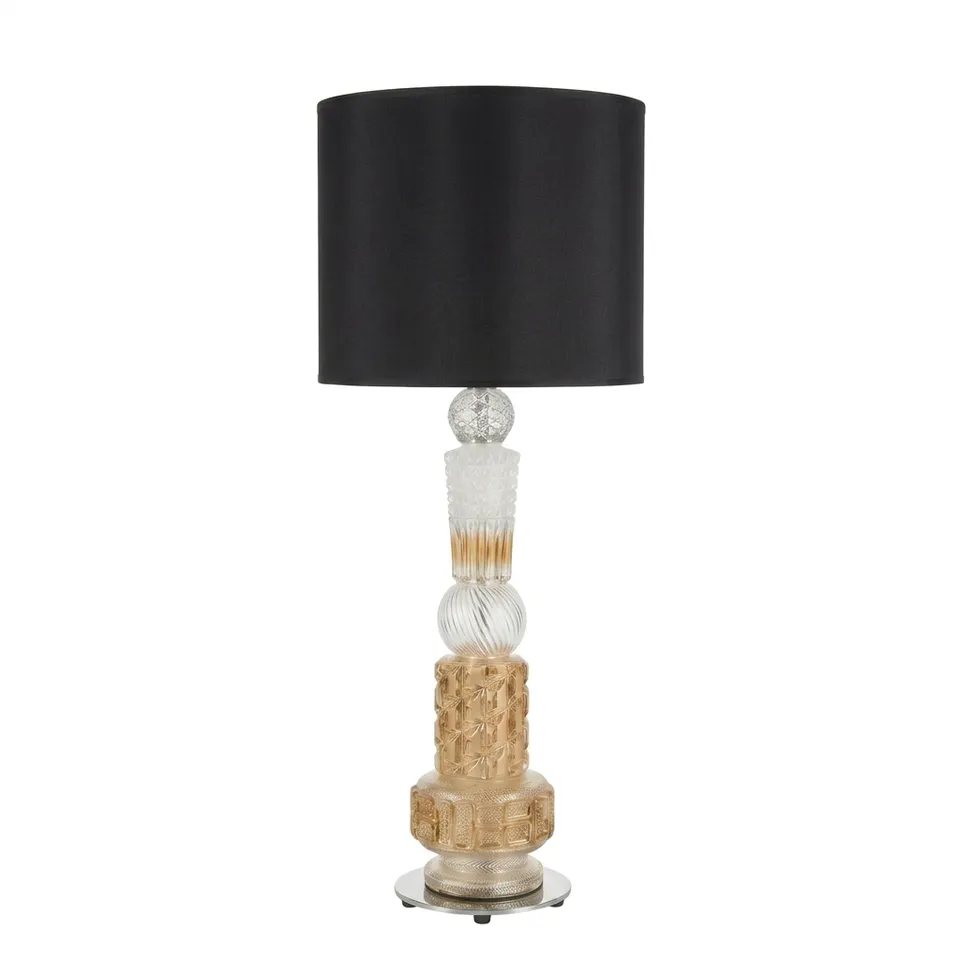 DESIGN BY US Vintage stolní lampa skleněná
