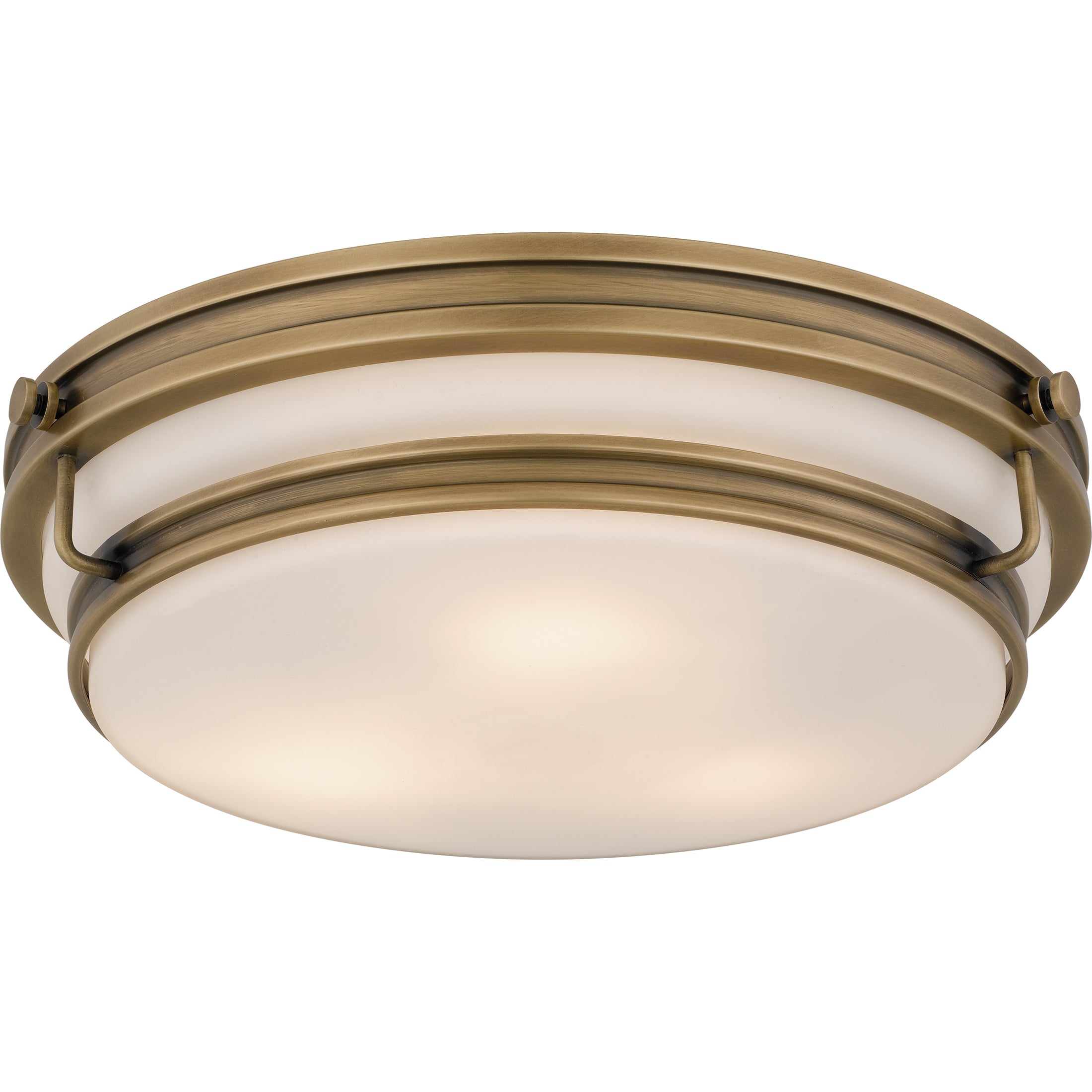 Quoizel Grafton Flush Mount stropnice weathered brass