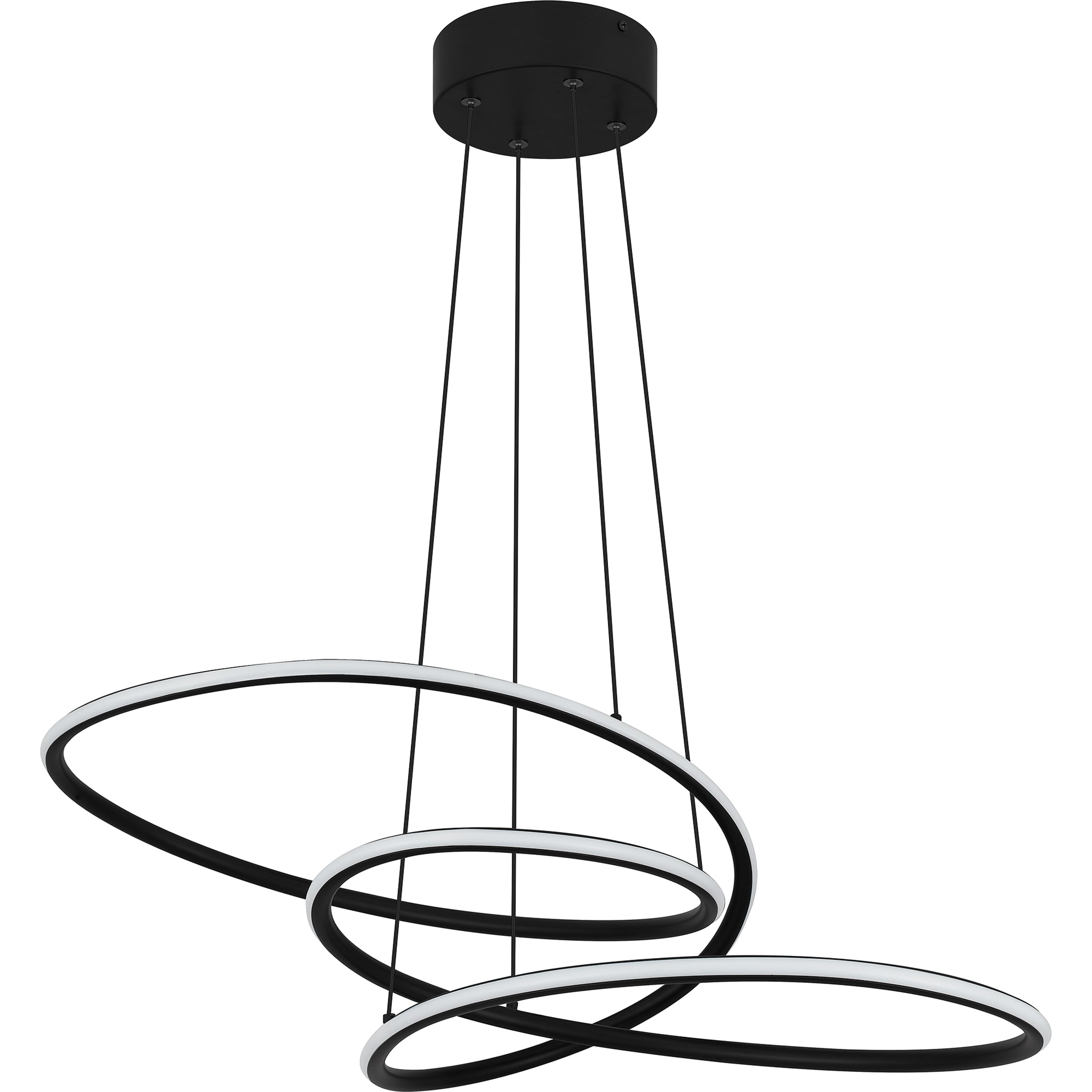 Quoizel Ovard LED závěsné svítidlo černé moderní